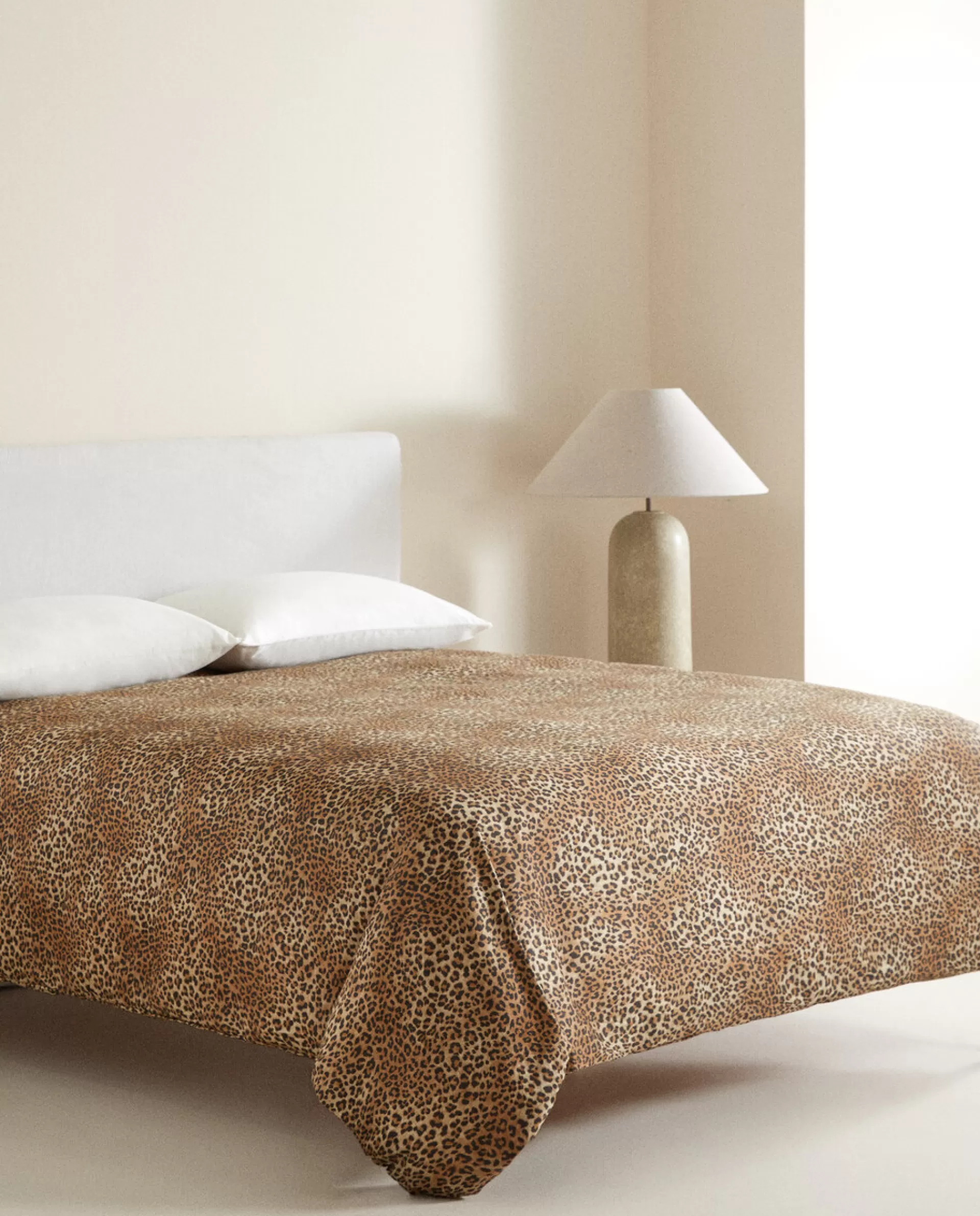 ZARA Home Sateen Duvet Cover Leopard Clearance
