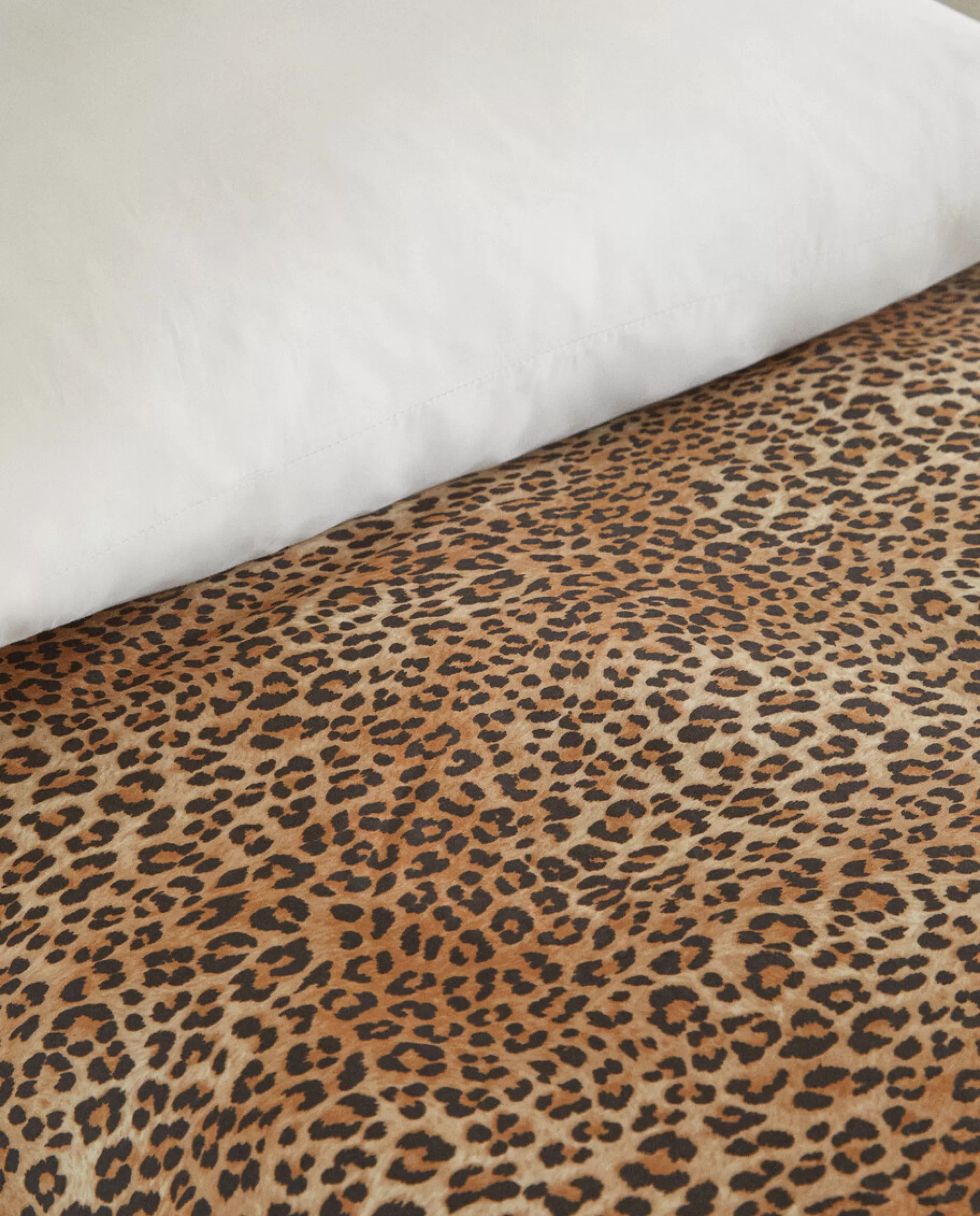 ZARA Home Sateen Duvet Cover Leopard Clearance