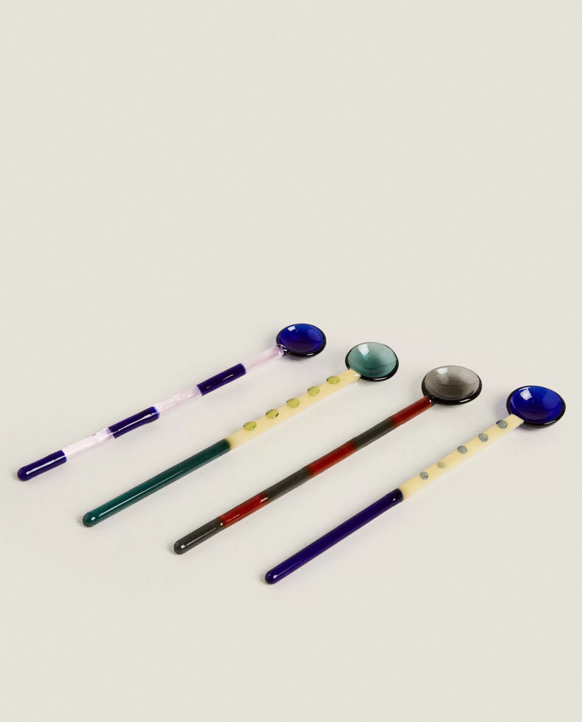 ZARA Home Set Of Borosilicate Glass Tablespoons Green Shop