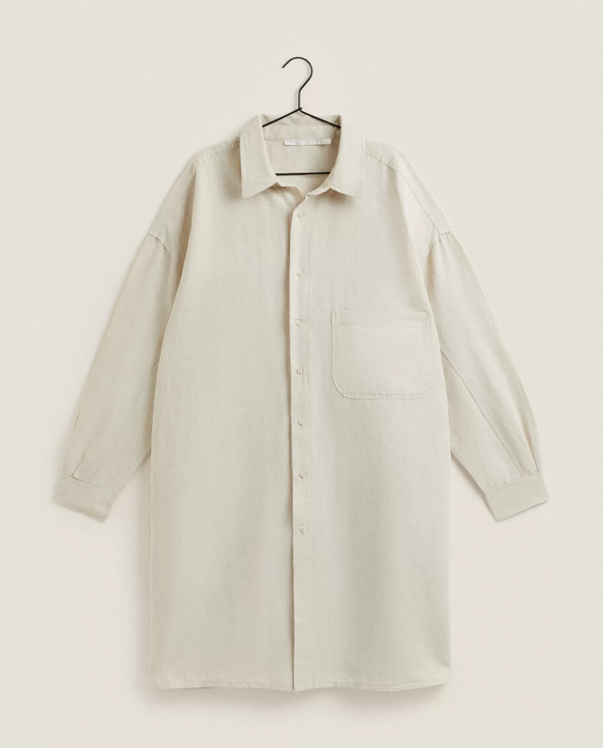 ZARA Home Shirt Dress Natural Colour Sale