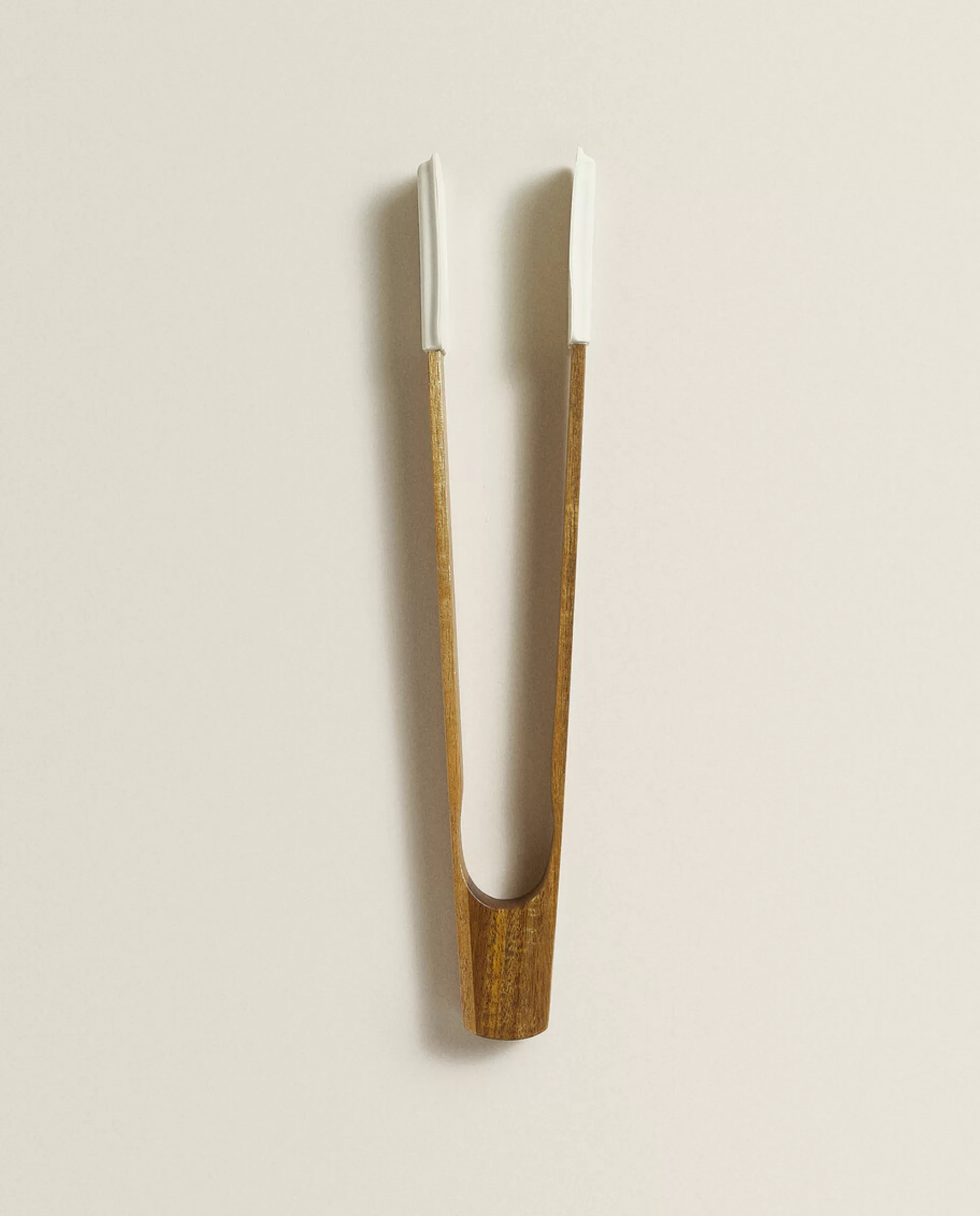 ZARA Home Silicone And Wooden Tongs Cream Best