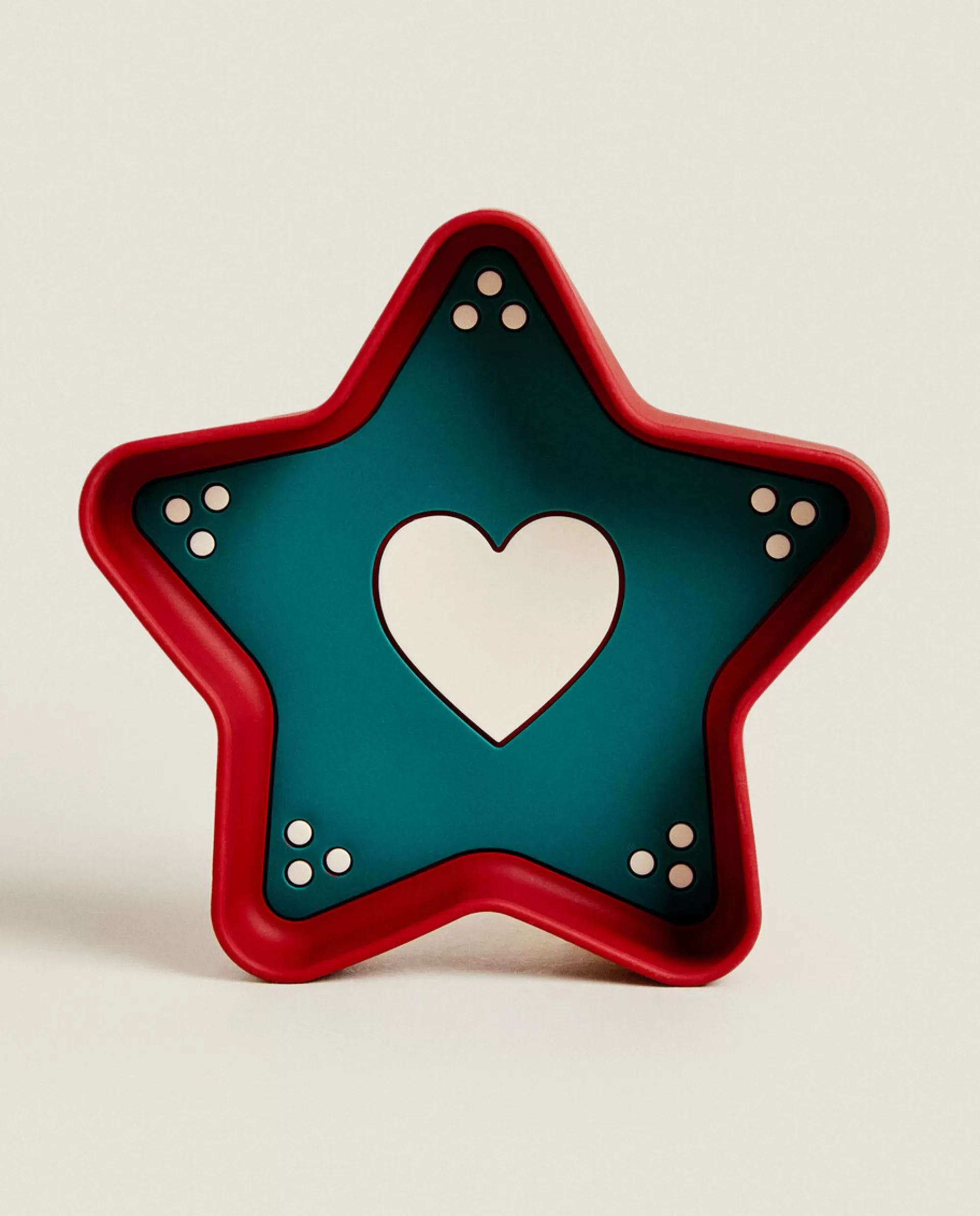 ZARA Home Silicone Christmas Star Plate Green Cheap