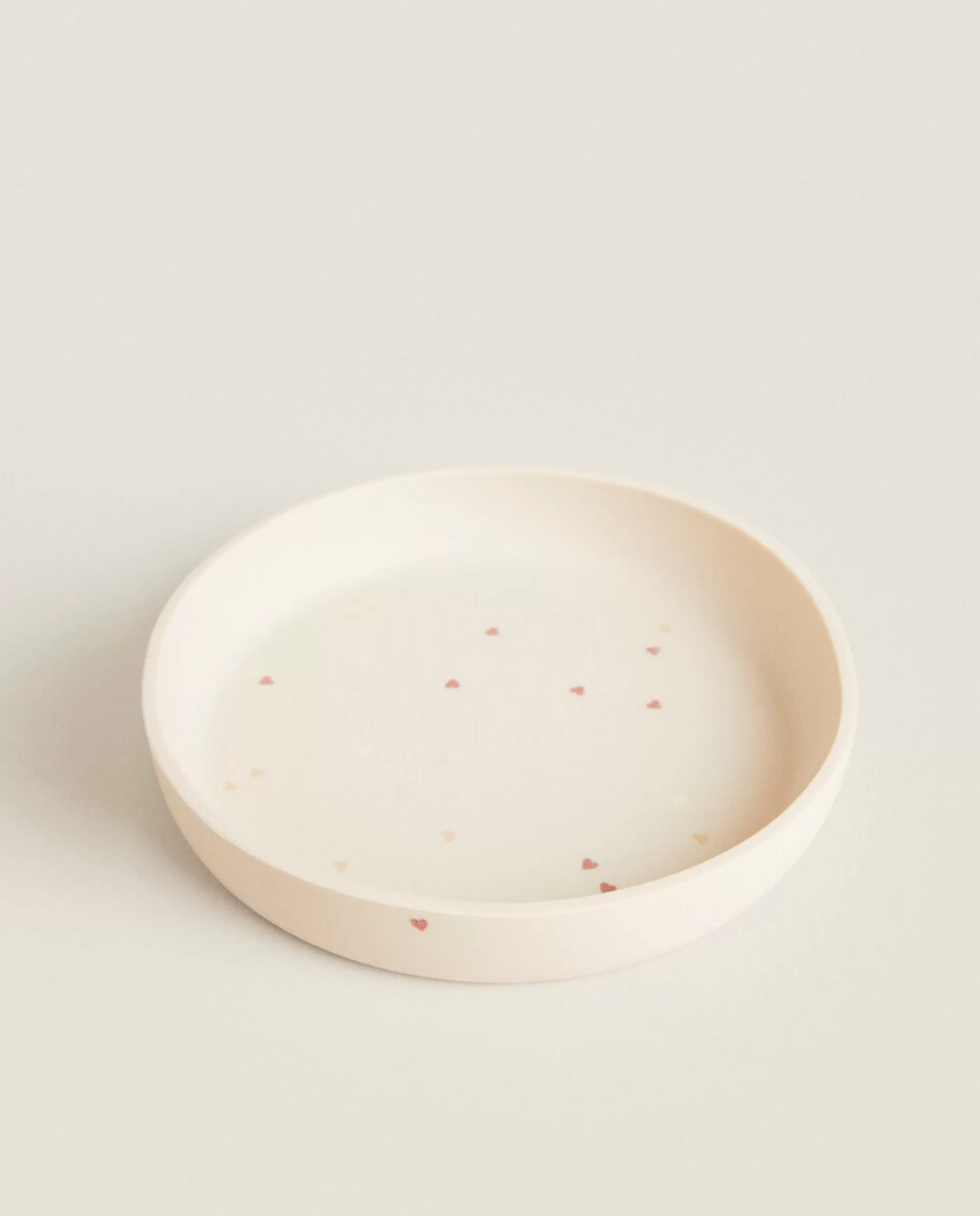 ZARA Home Silicone Heart Plate Pink Shop