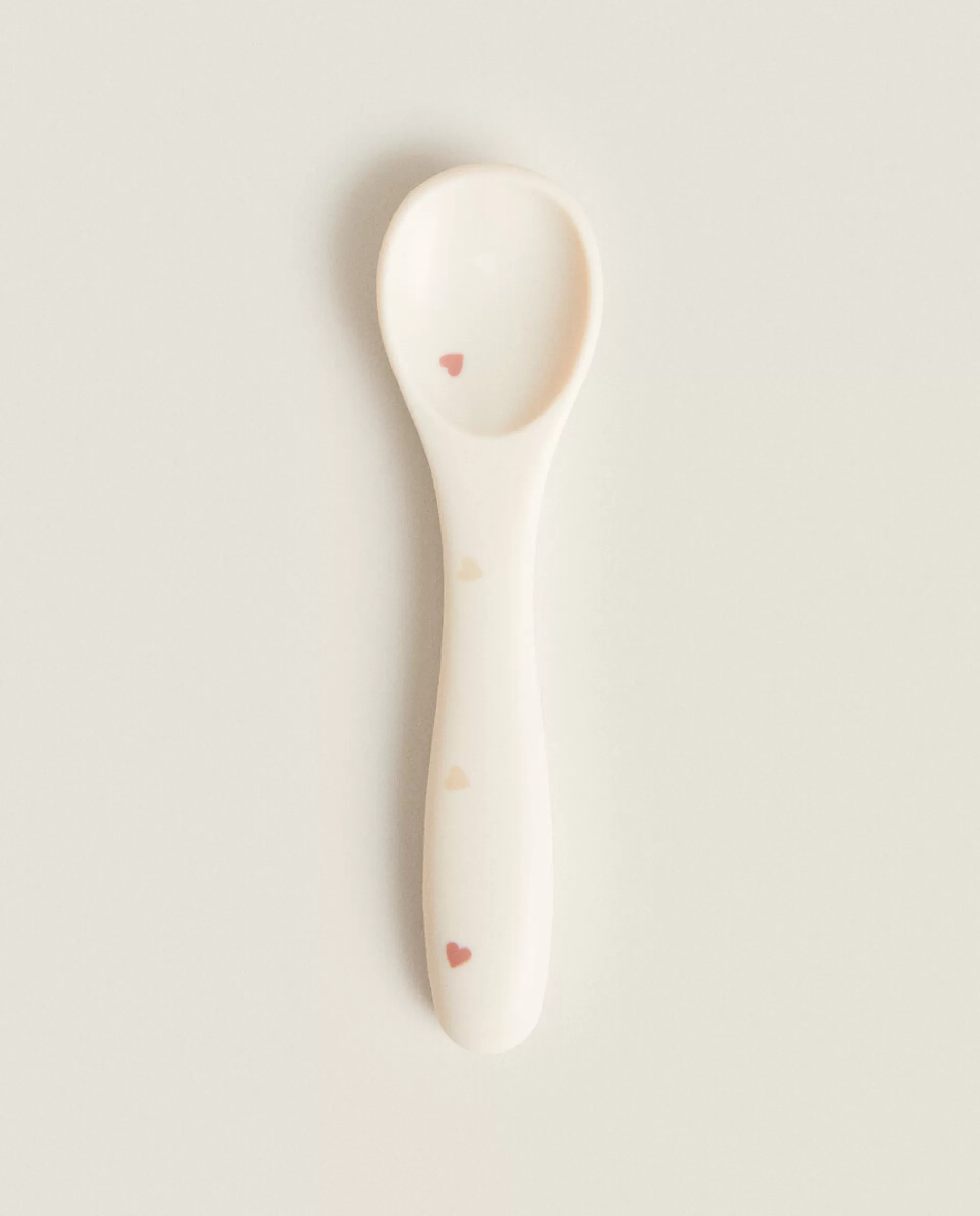 ZARA Home Silicone Spoon With Hearts Pink Fashion