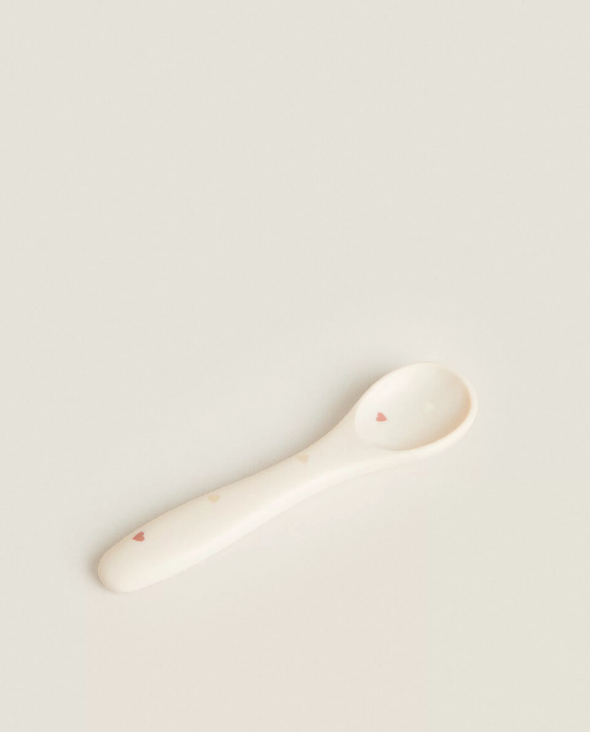 ZARA Home Silicone Spoon With Hearts Pink Fashion
