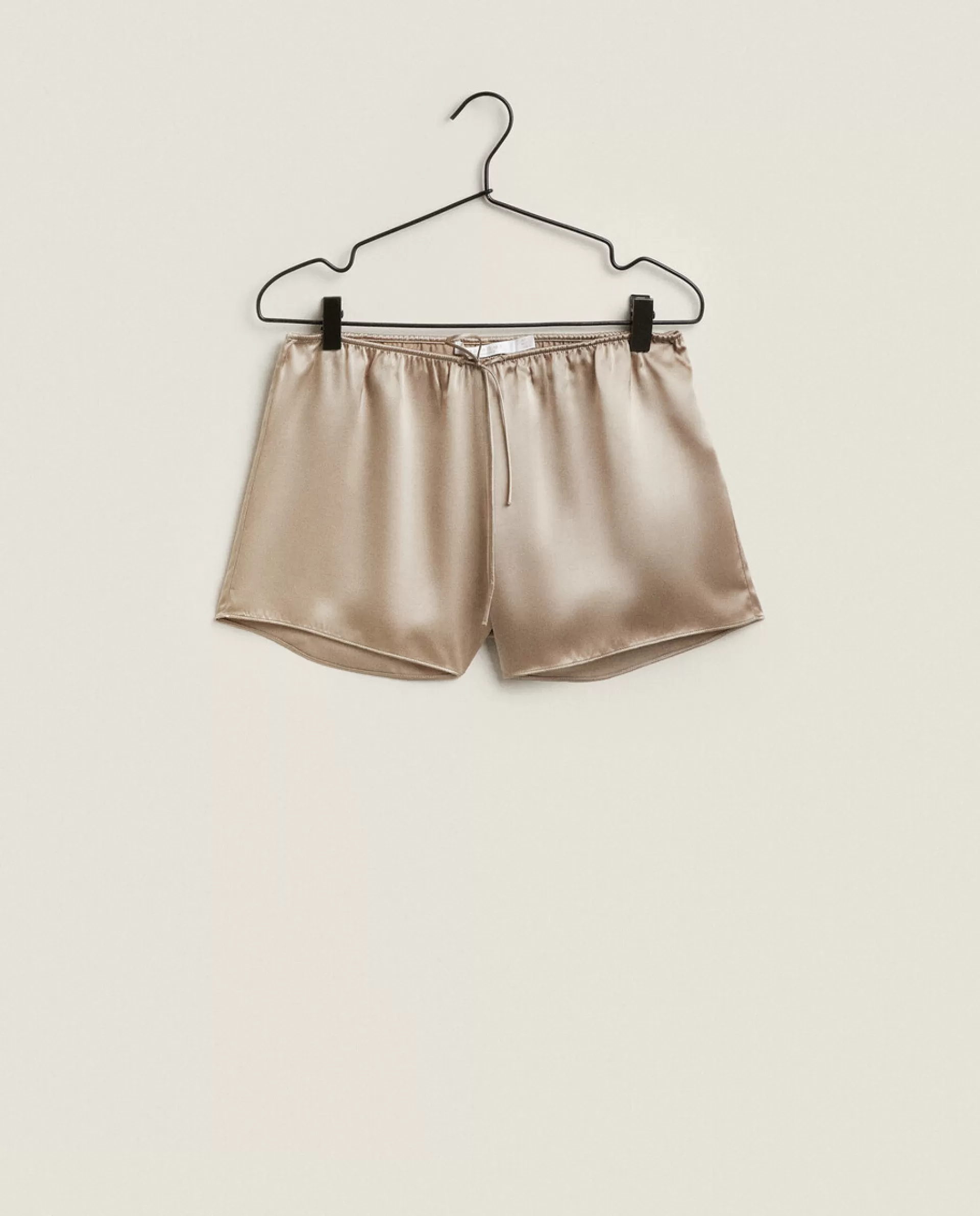 ZARA Home Silk Shorts Taupe Sale