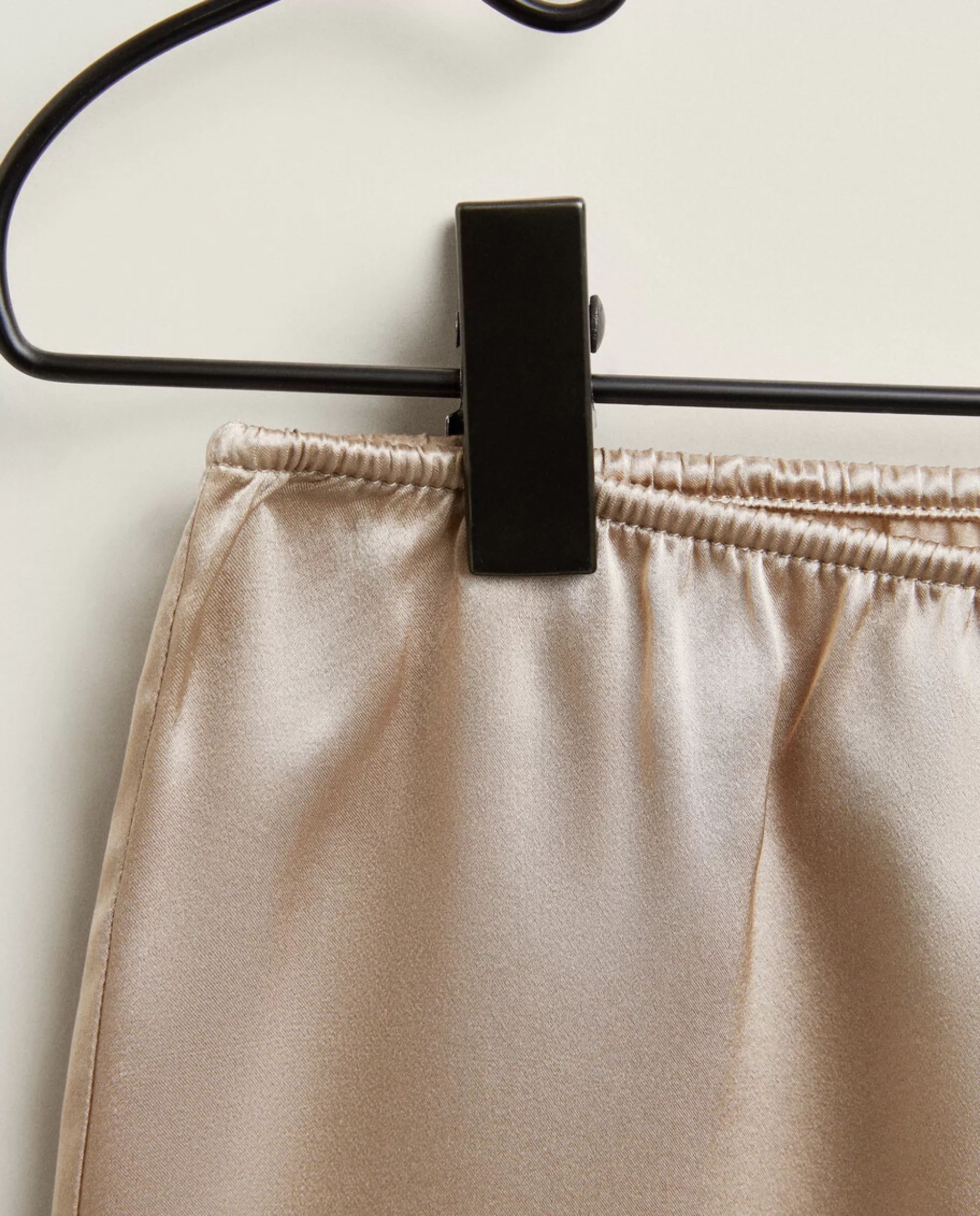 ZARA Home Silk Shorts Taupe Sale
