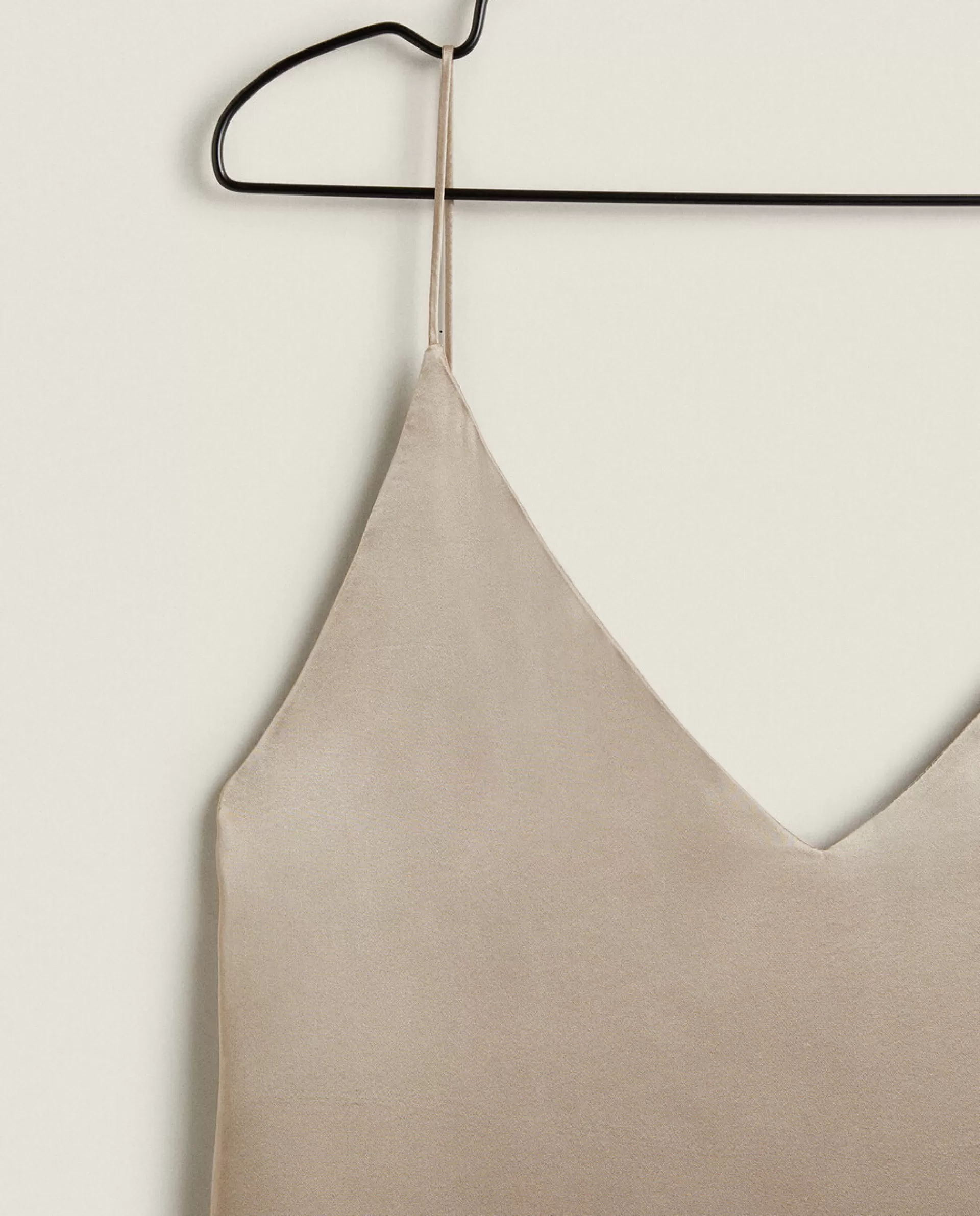 ZARA Home Silk Top Taupe Best