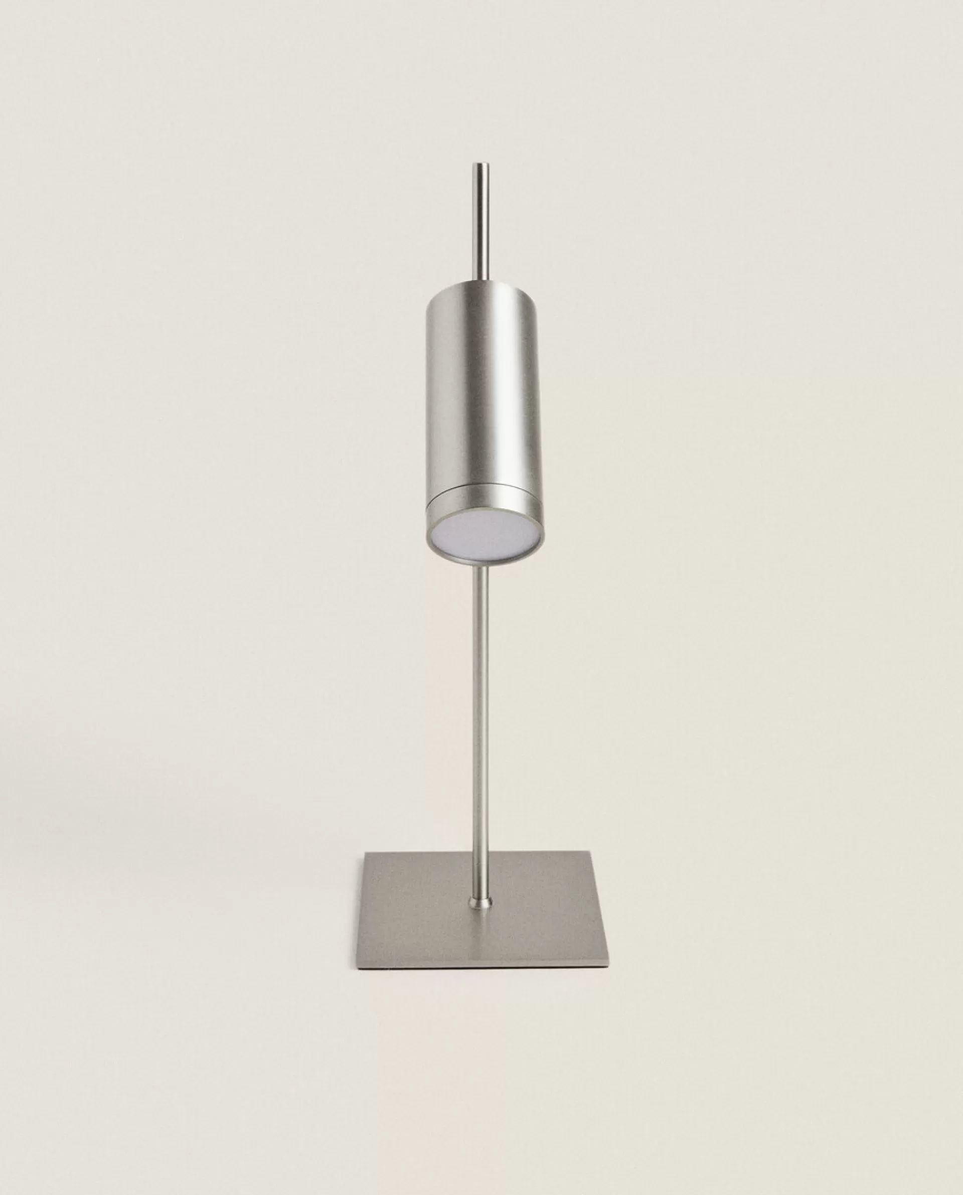 ZARA Home Silver Metal Usb Rechargeable Desk Lamp Light Silver Outlet