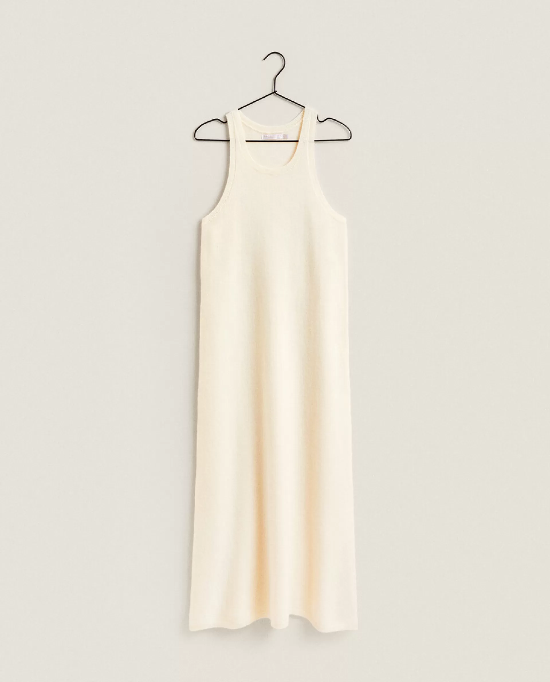 ZARA Home Sleeveless Cashmere Dress Cream Online
