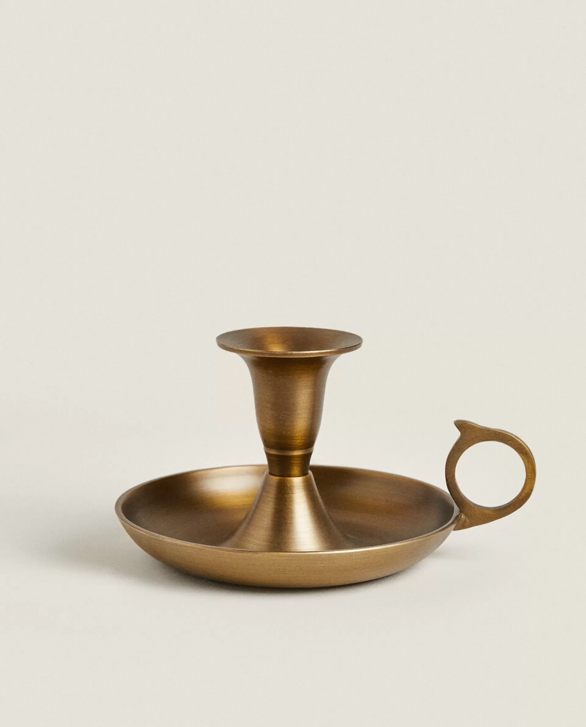 ZARA Home Small Golden Candlestick Gold-T Cheap