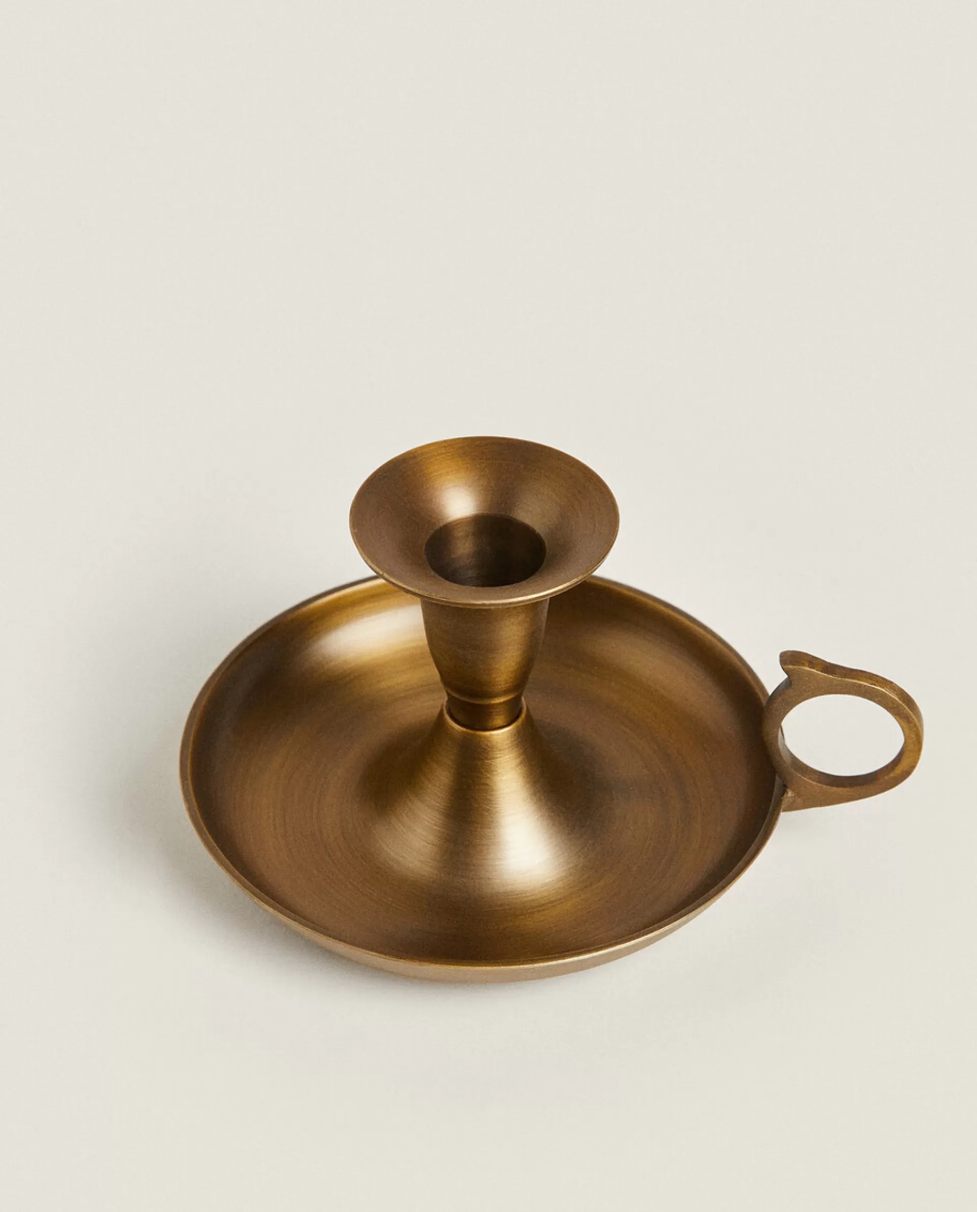 ZARA Home Small Golden Candlestick Gold-T Cheap