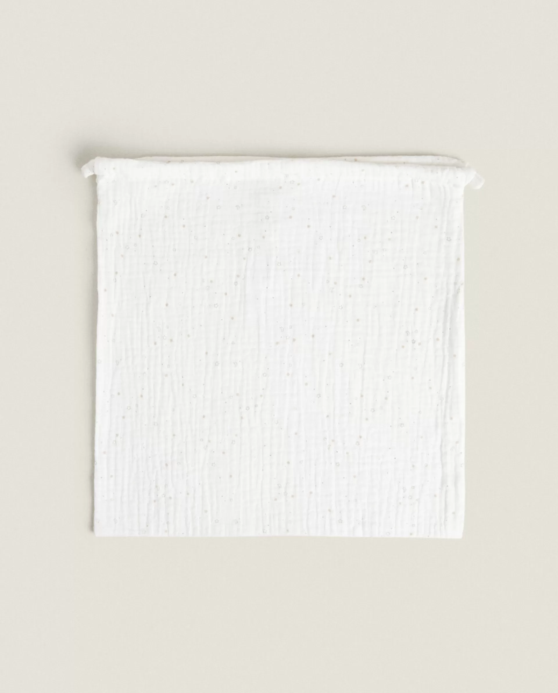 ZARA Home Small Star Print Laundry Bag White Online