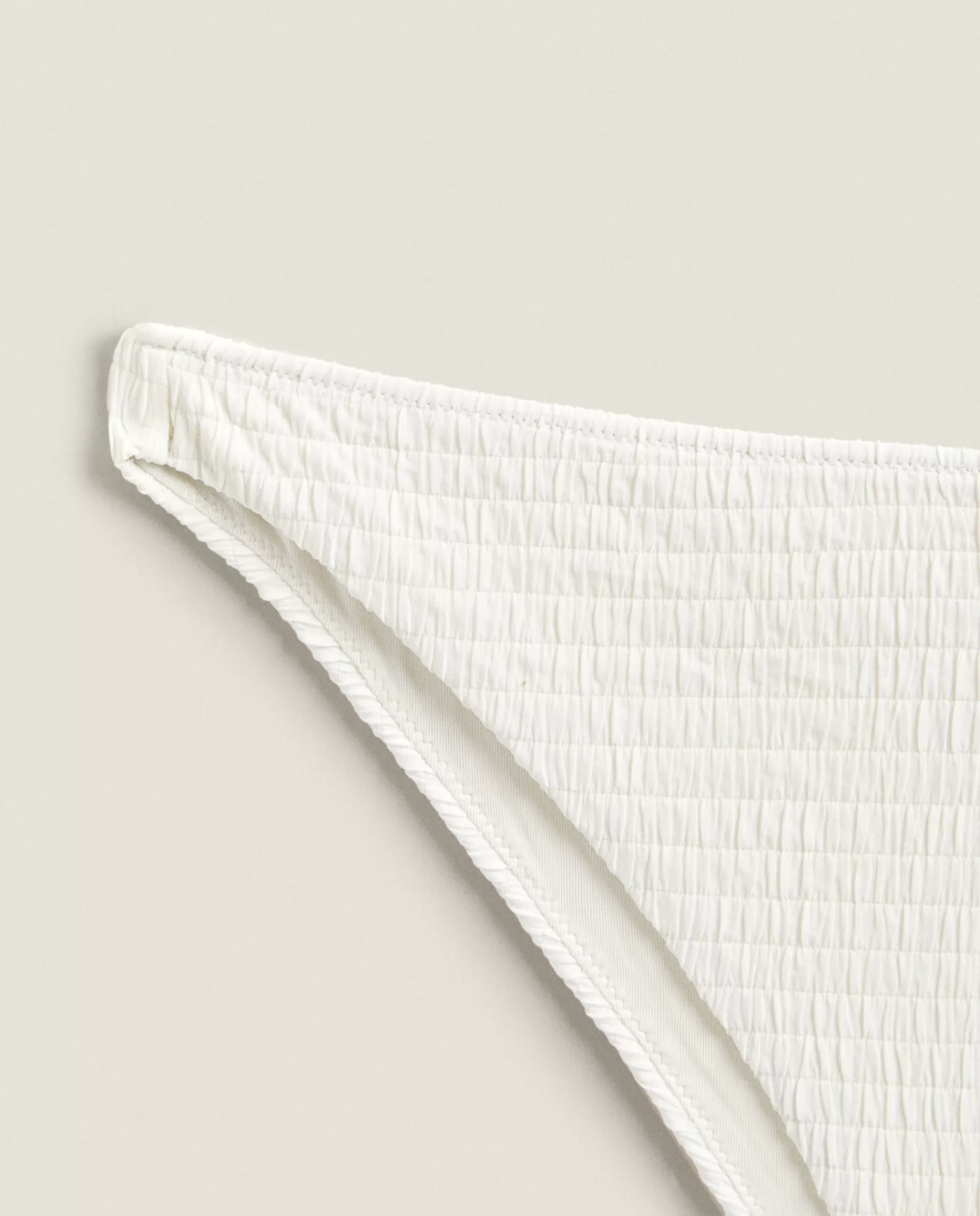 ZARA Home Smocked Bikini Bottoms Cream Best