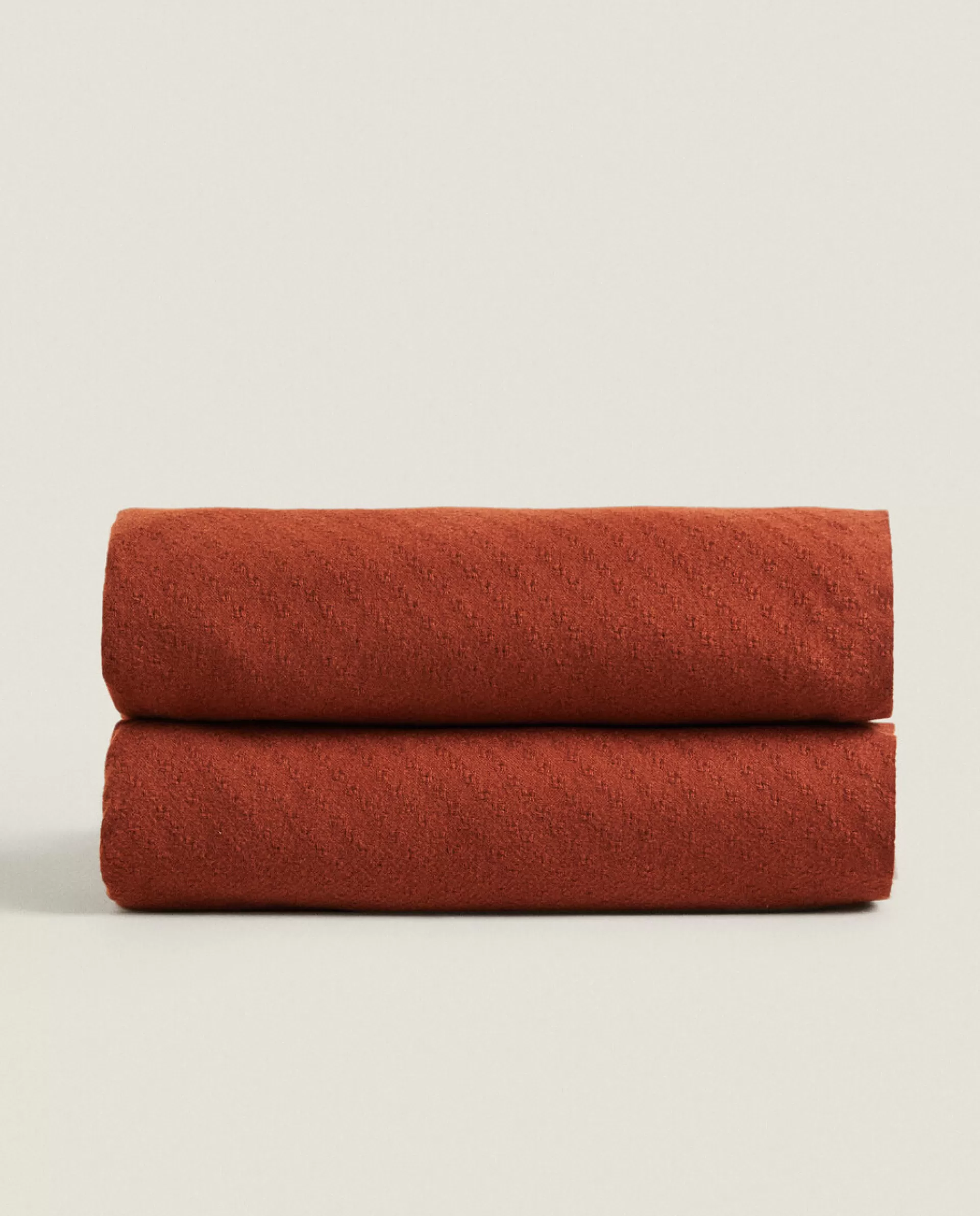 ZARA Home Soft Blanket Russet Hot
