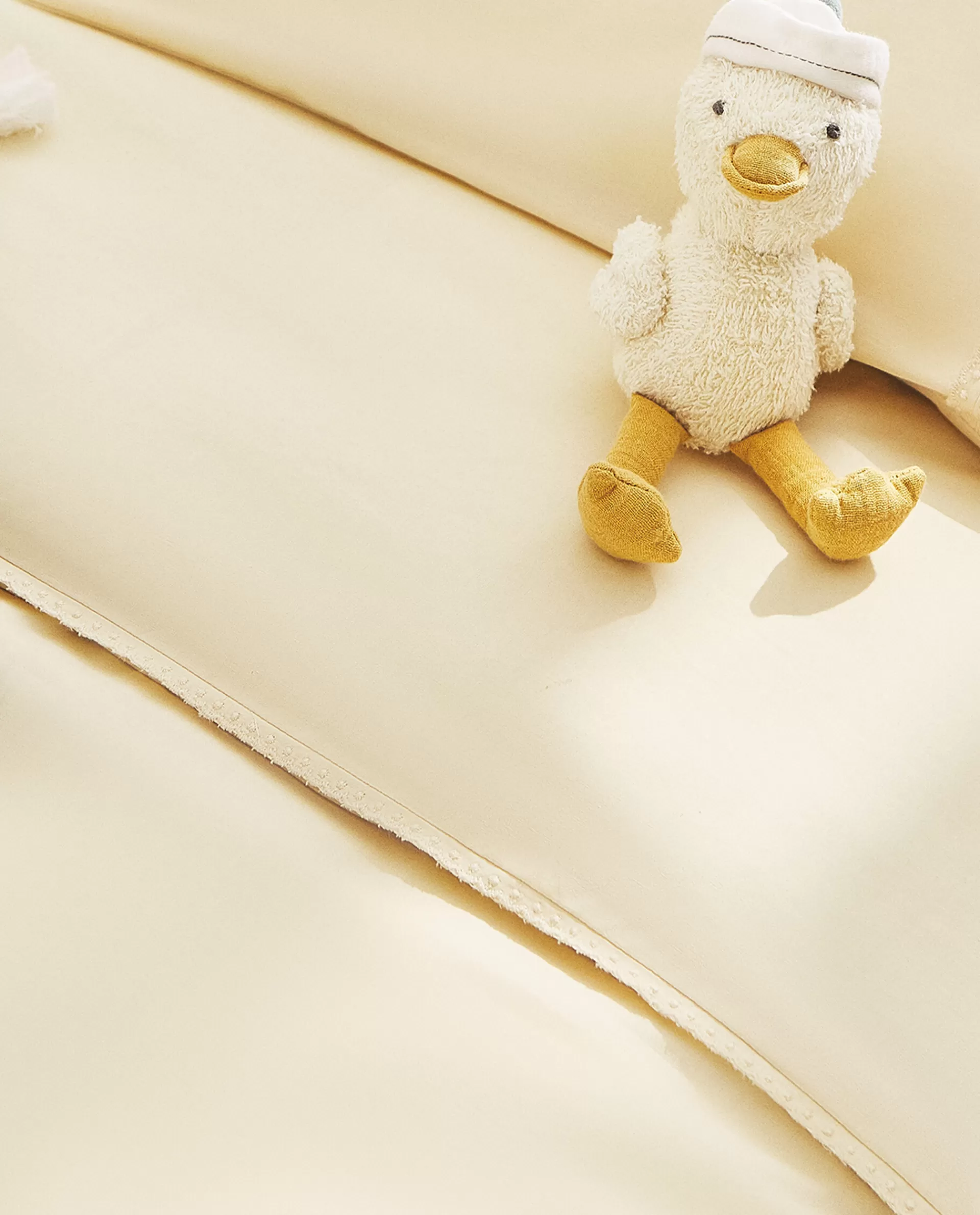 solid_color_cotton_duvet_cover_2-3.webp ZARA Home Solid Color Cotton Duvet Cover Yellow Fashion