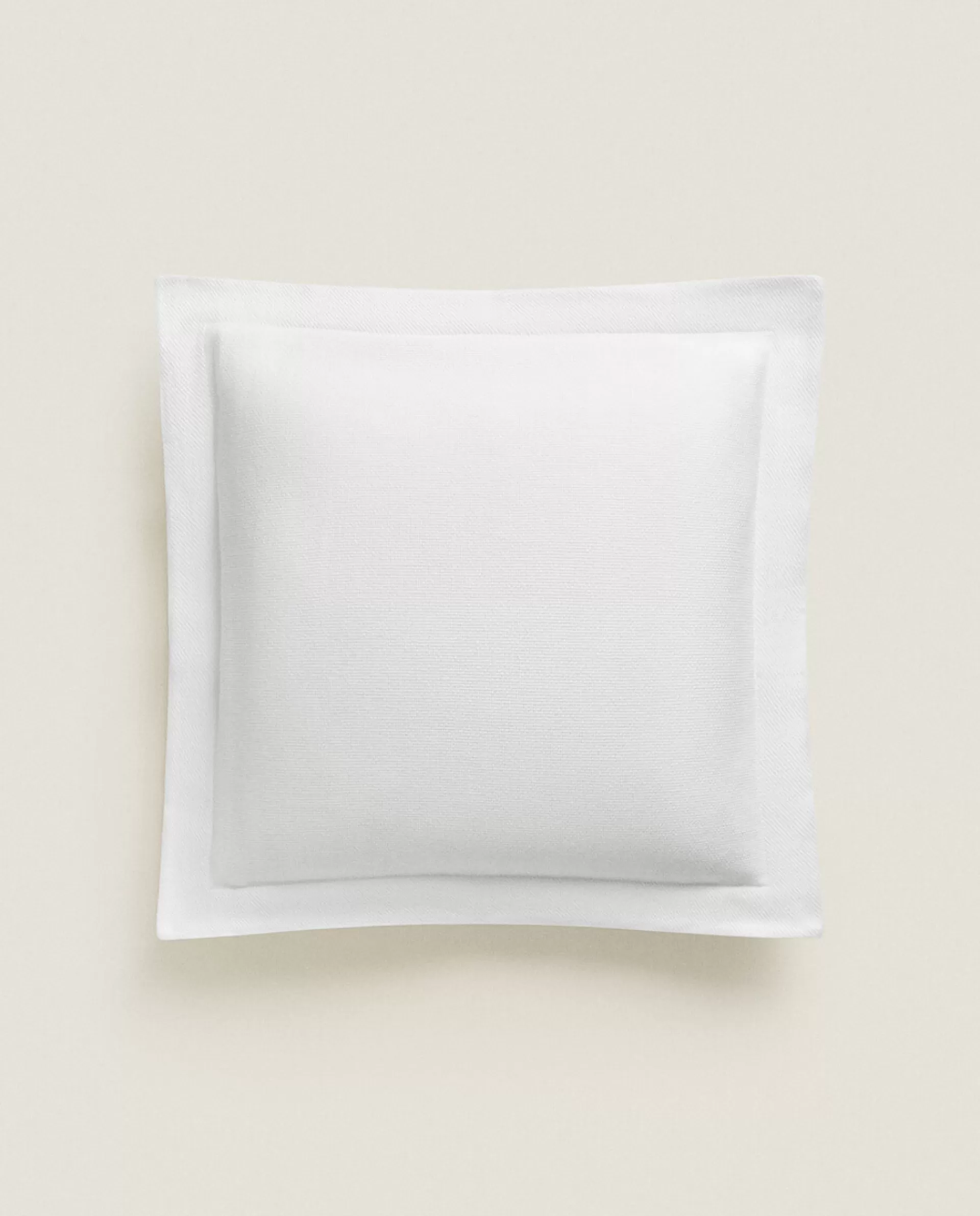 ZARA Home Solid Color Cotton Throw Pillow Cover White Best Sale