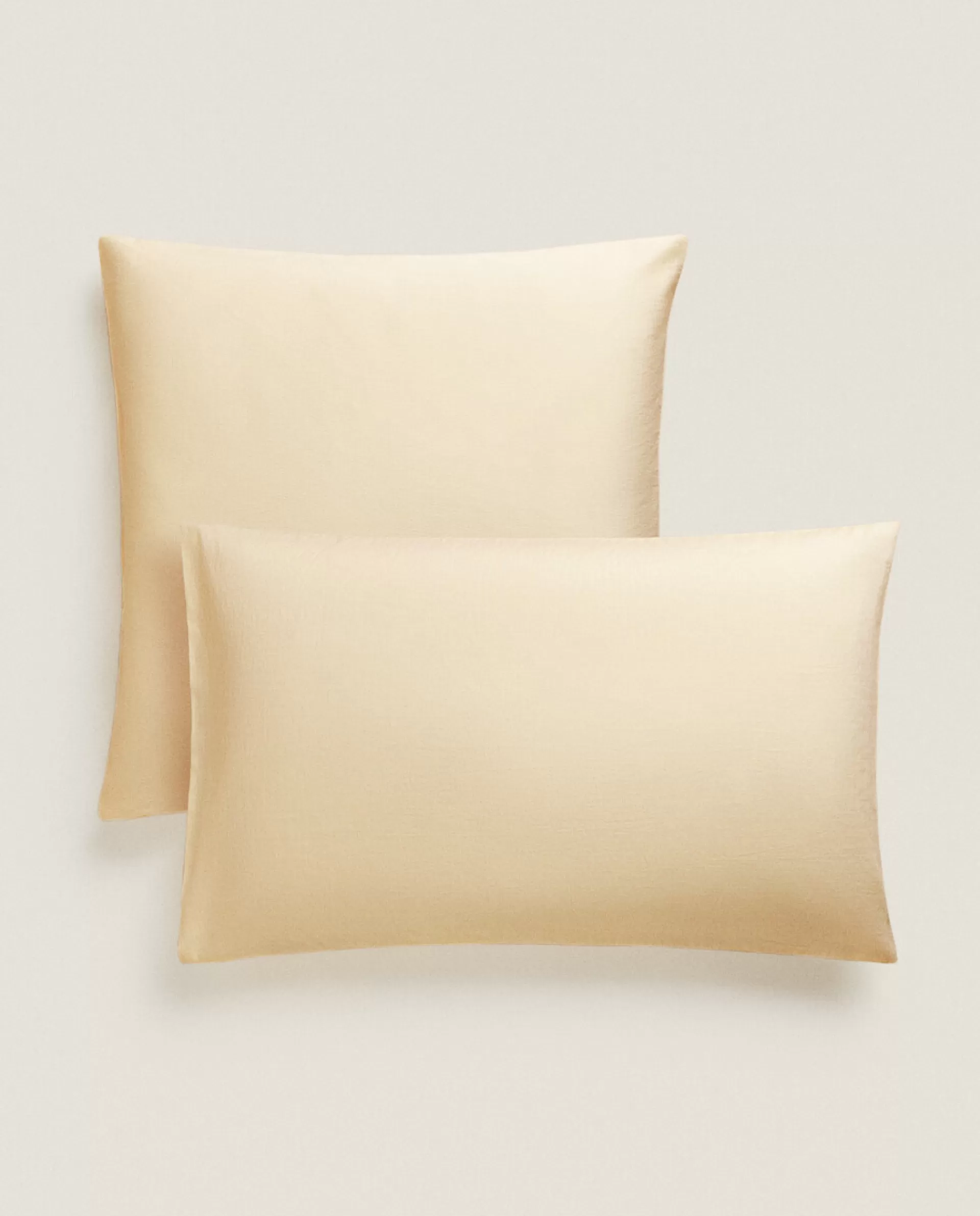 ZARA Home Solid Color Pillowcase Butter Yellow Discount