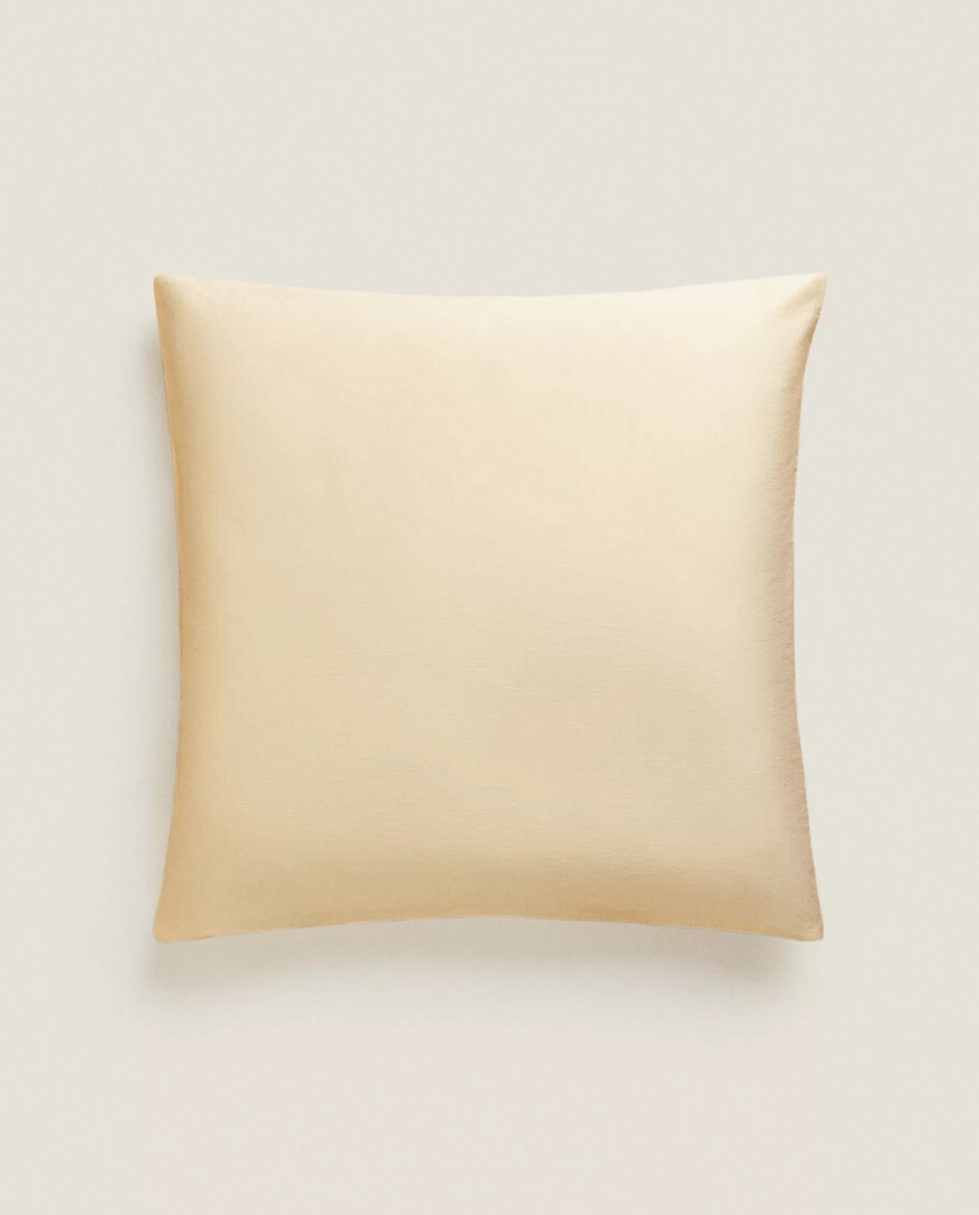 ZARA Home Solid Color Pillowcase Butter Yellow Discount