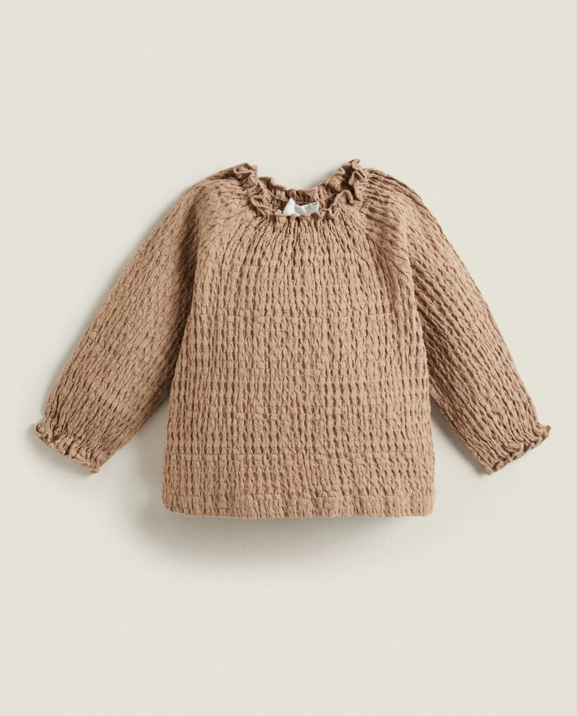 ZARA Home Solid Color Shirt Brown New