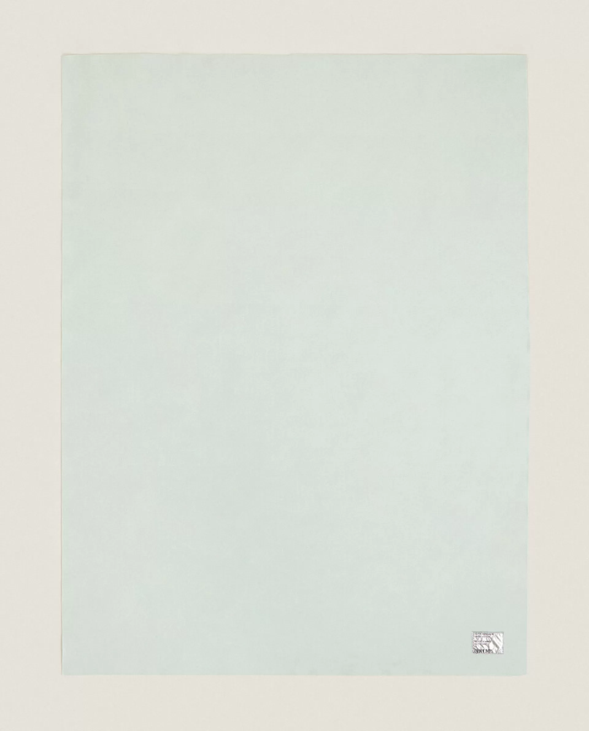 ZARA Home Solid Color Wool Blanket Mint Green Hot