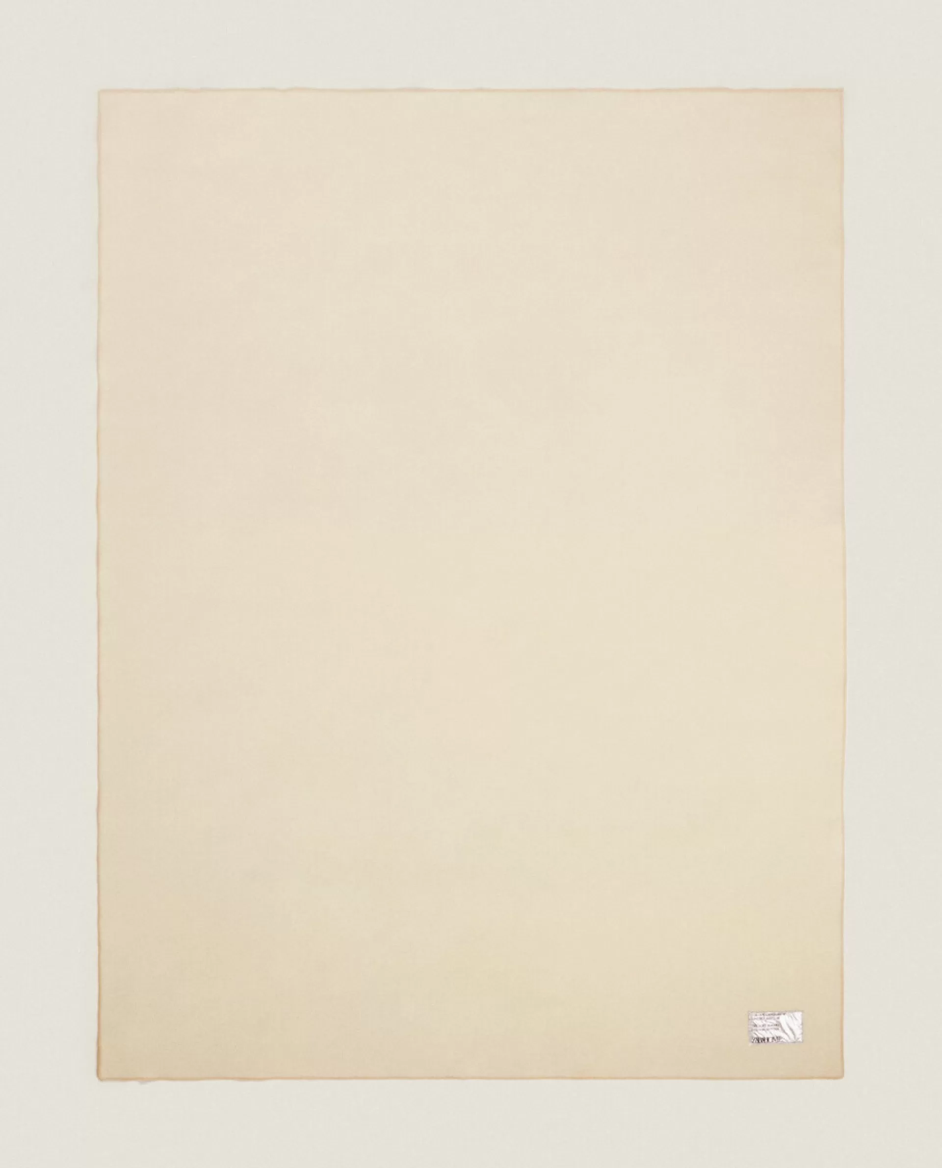 ZARA Home Solid Color Wool Blanket Butter Yellow Fashion