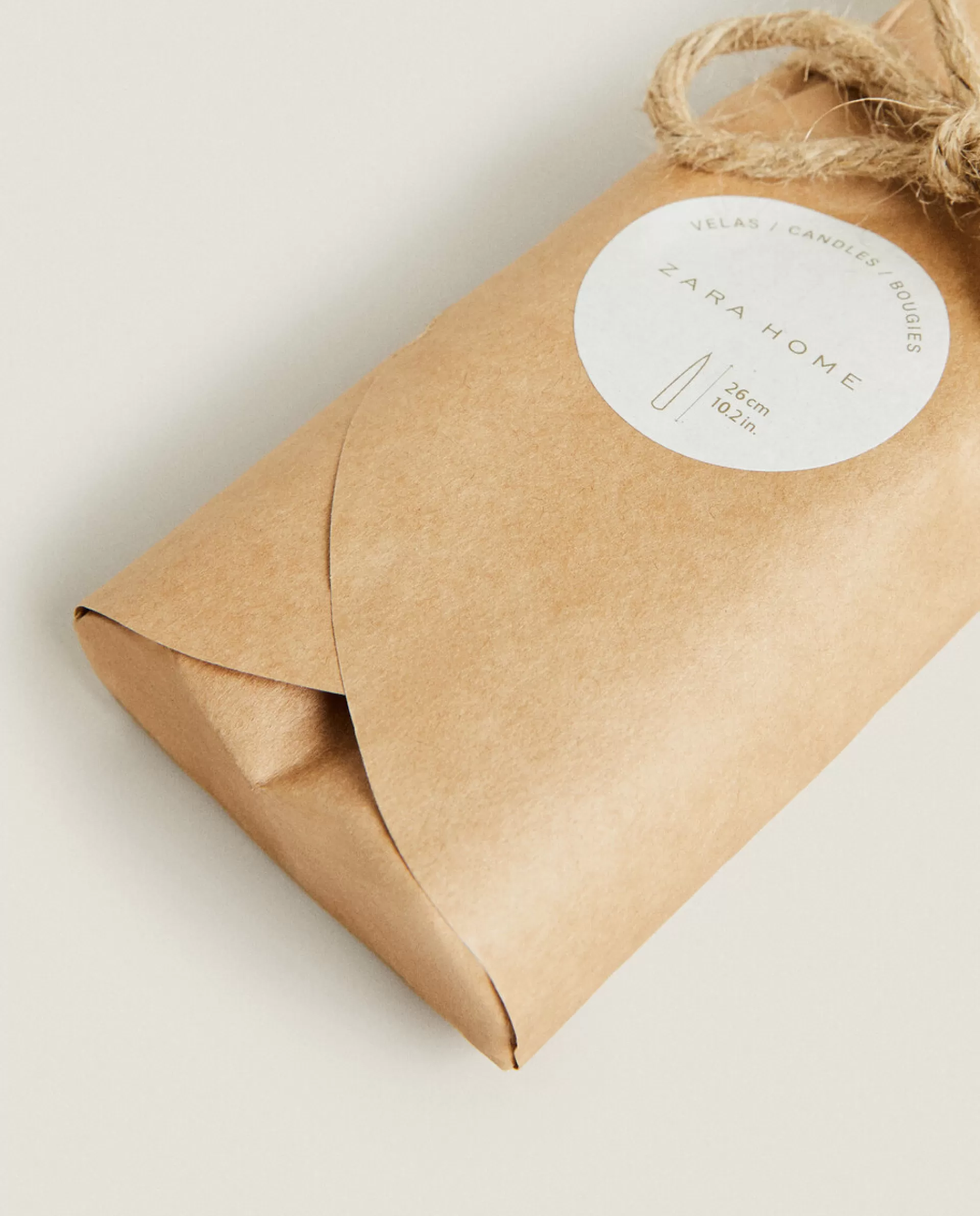 ZARA Home Spiral Candle (Pack Of 2) Ecru Outlet