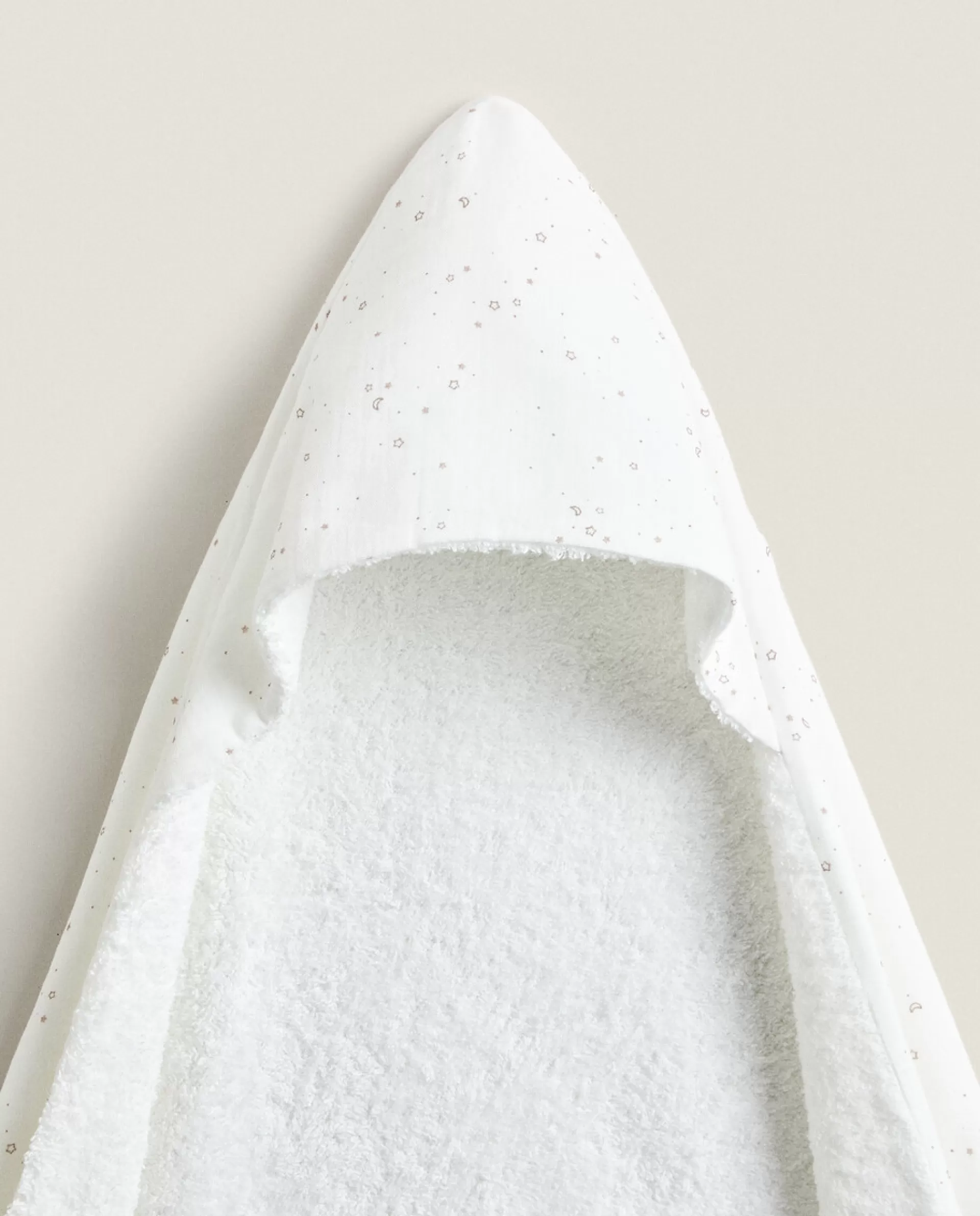 ZARA Home Star Hooded Towel Oyster White Best