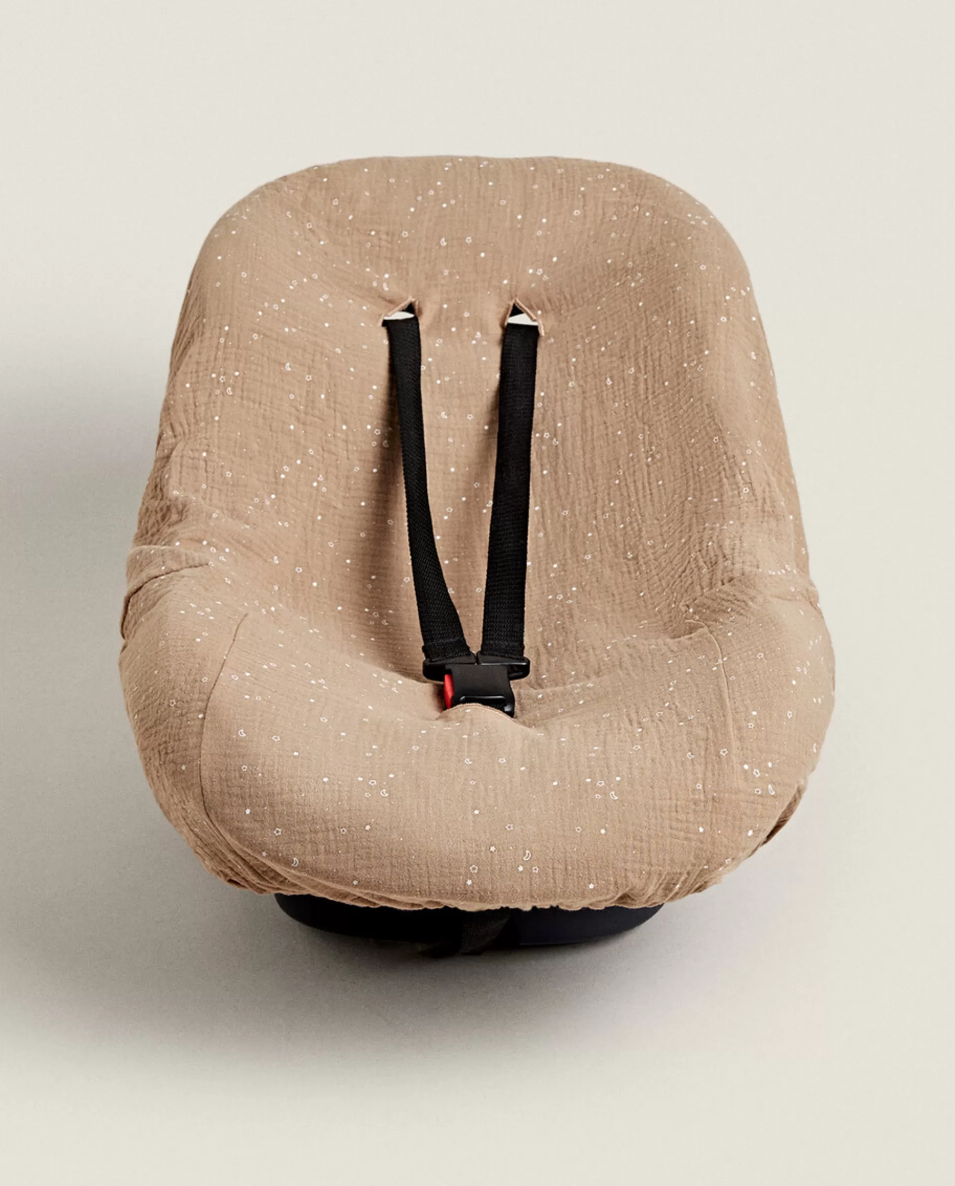 ZARA Home Star Print Baby Carrier Seat Cushion Taupe Outlet