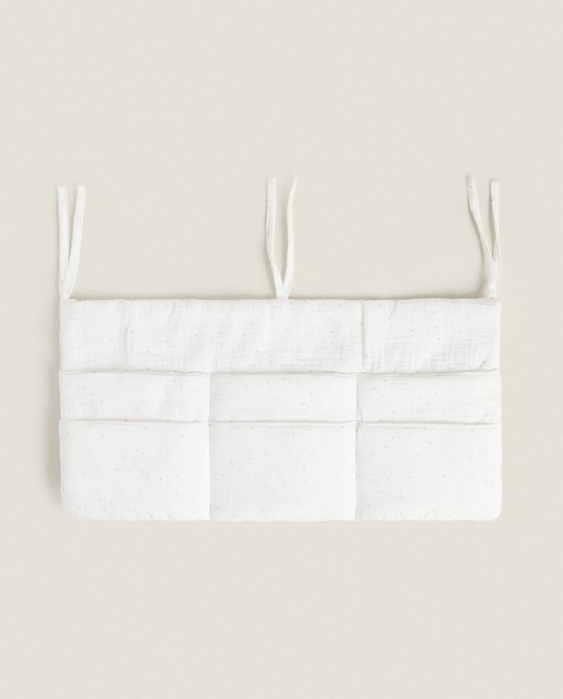 ZARA Home Star Print Muslin Organizer White Best