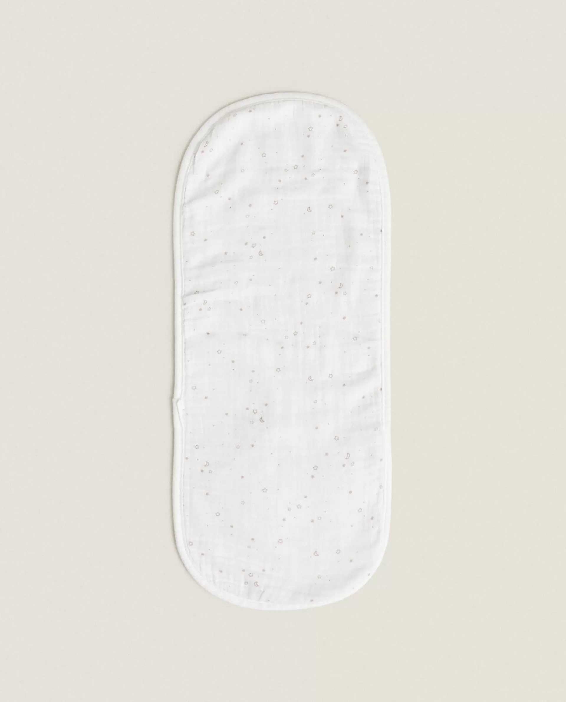 ZARA Home Star Print Shoulder Bib Oyster White New