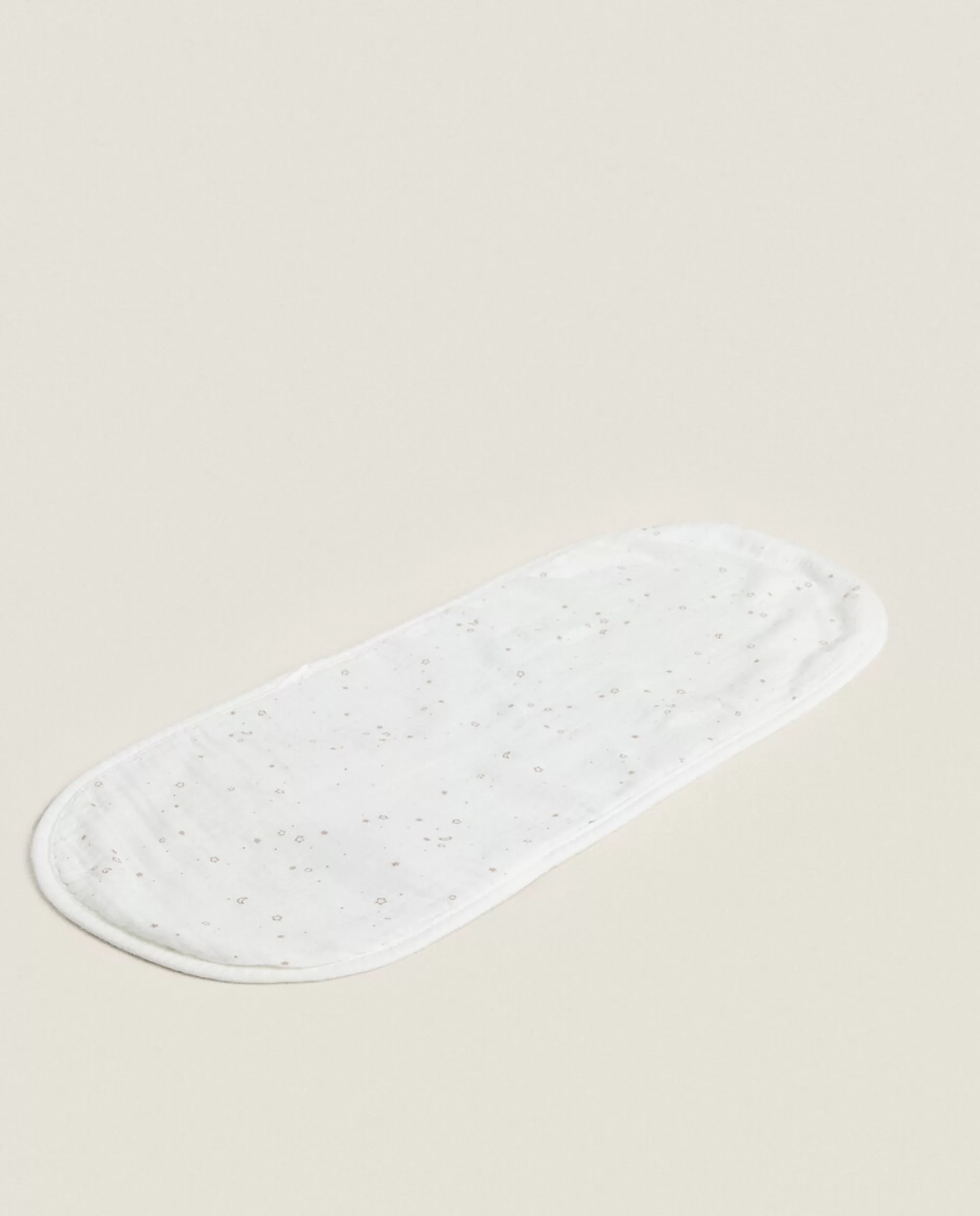 ZARA Home Star Print Shoulder Bib Oyster White New