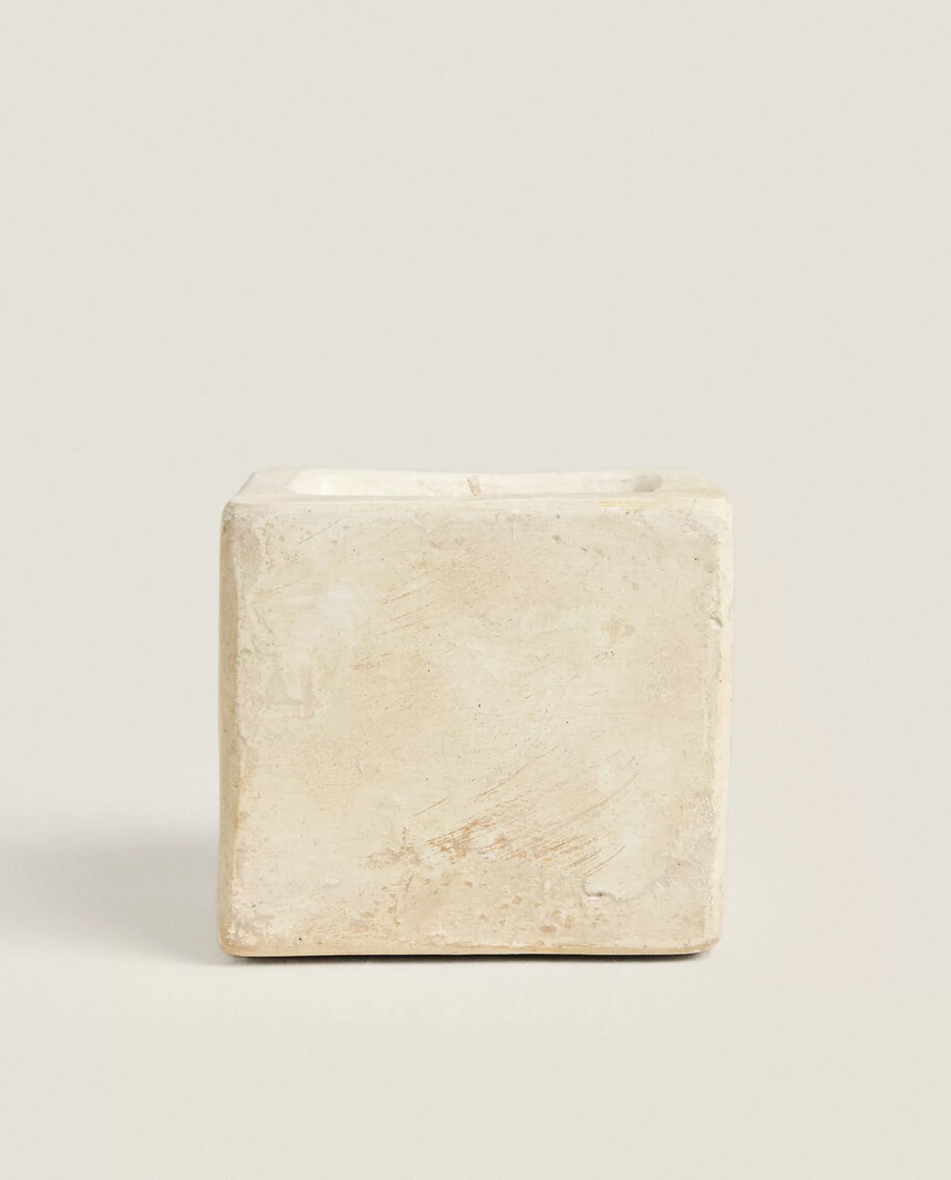 ZARA Home Stone Style Candle Beige Best