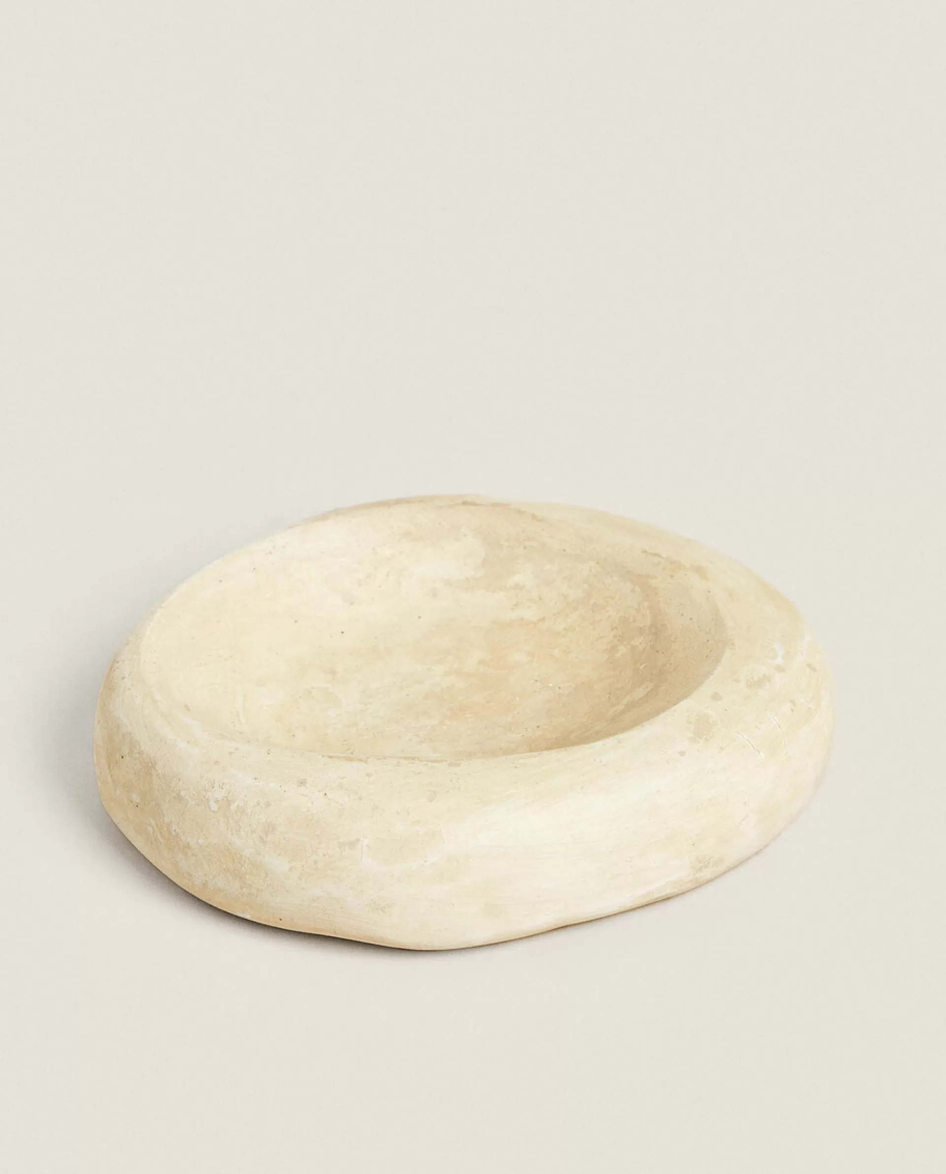 ZARA Home Stone Style Soap Dish Beige Discount