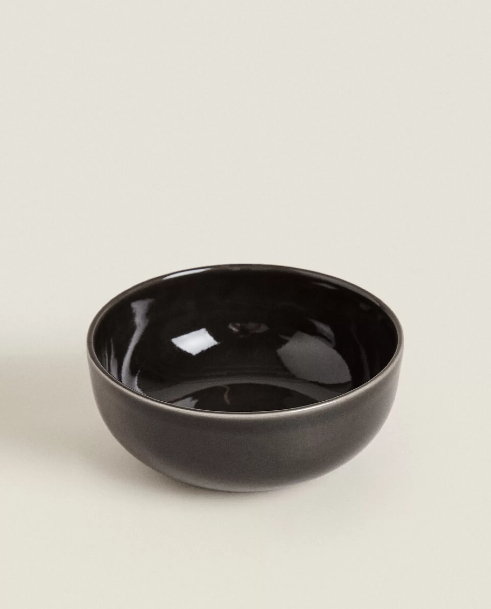 ZARA Home Stoneware Bowl Black Cheap