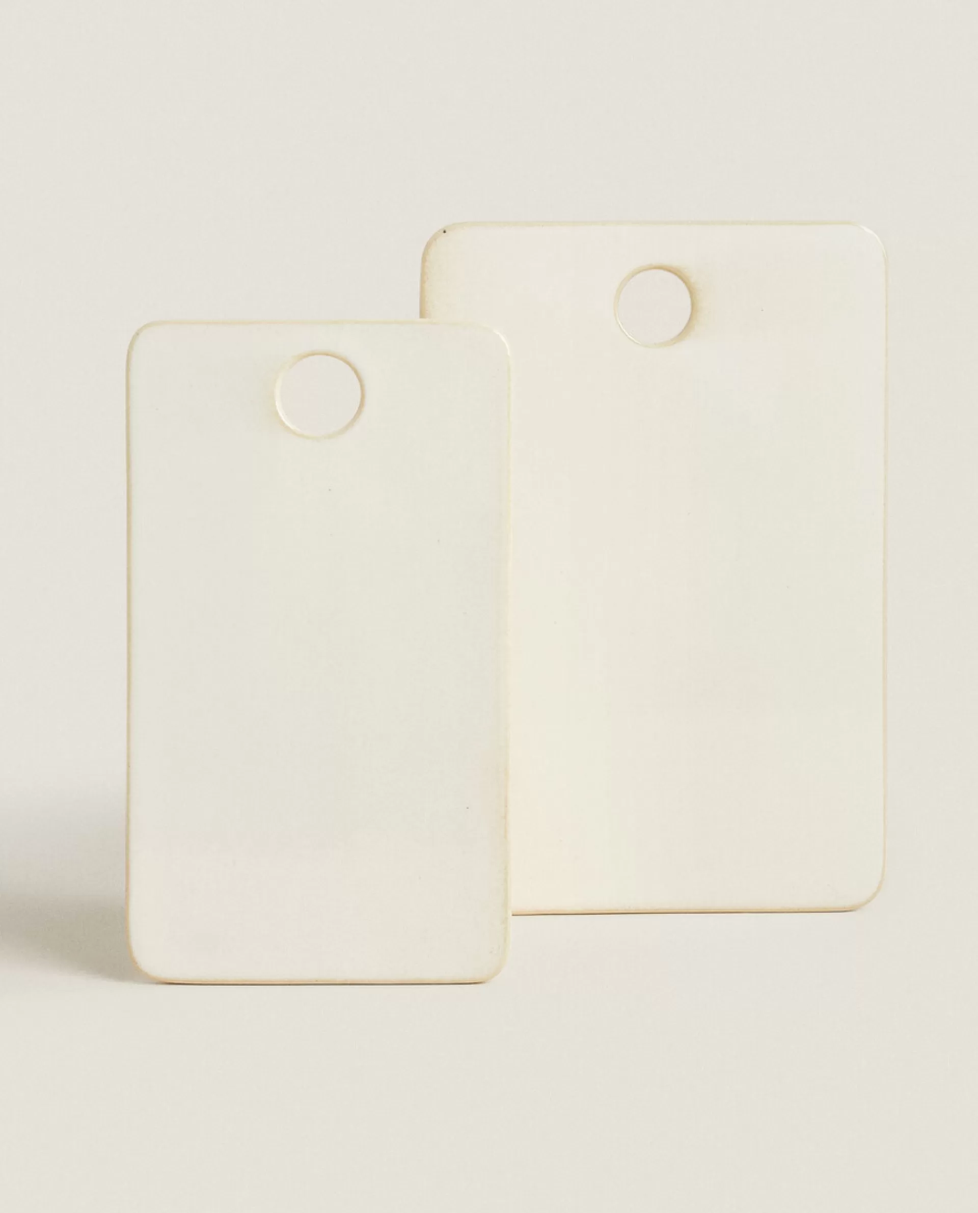 ZARA Home Stoneware Cutting Board Cream Flash Sale