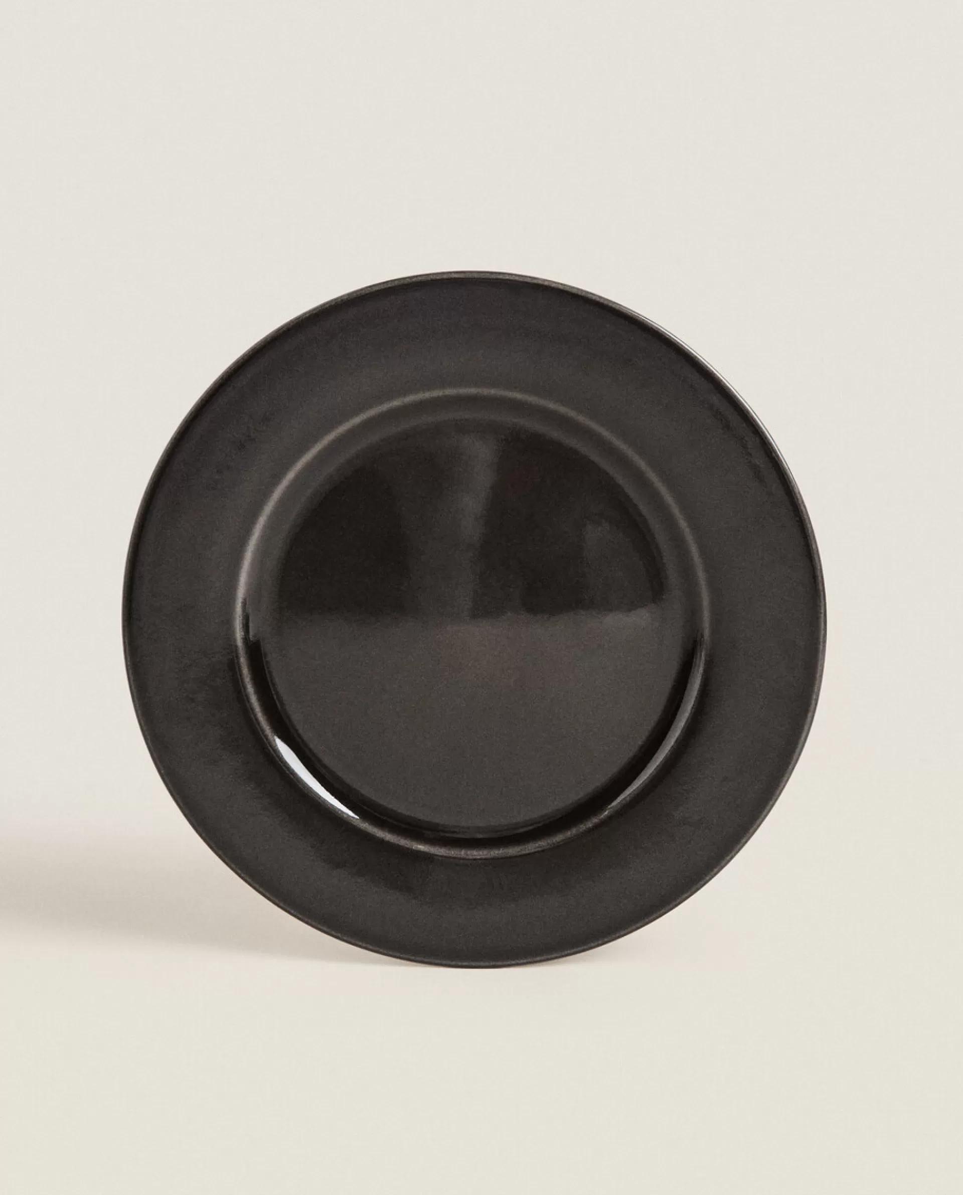 ZARA Home Stoneware Dinner Plate Black Cheap