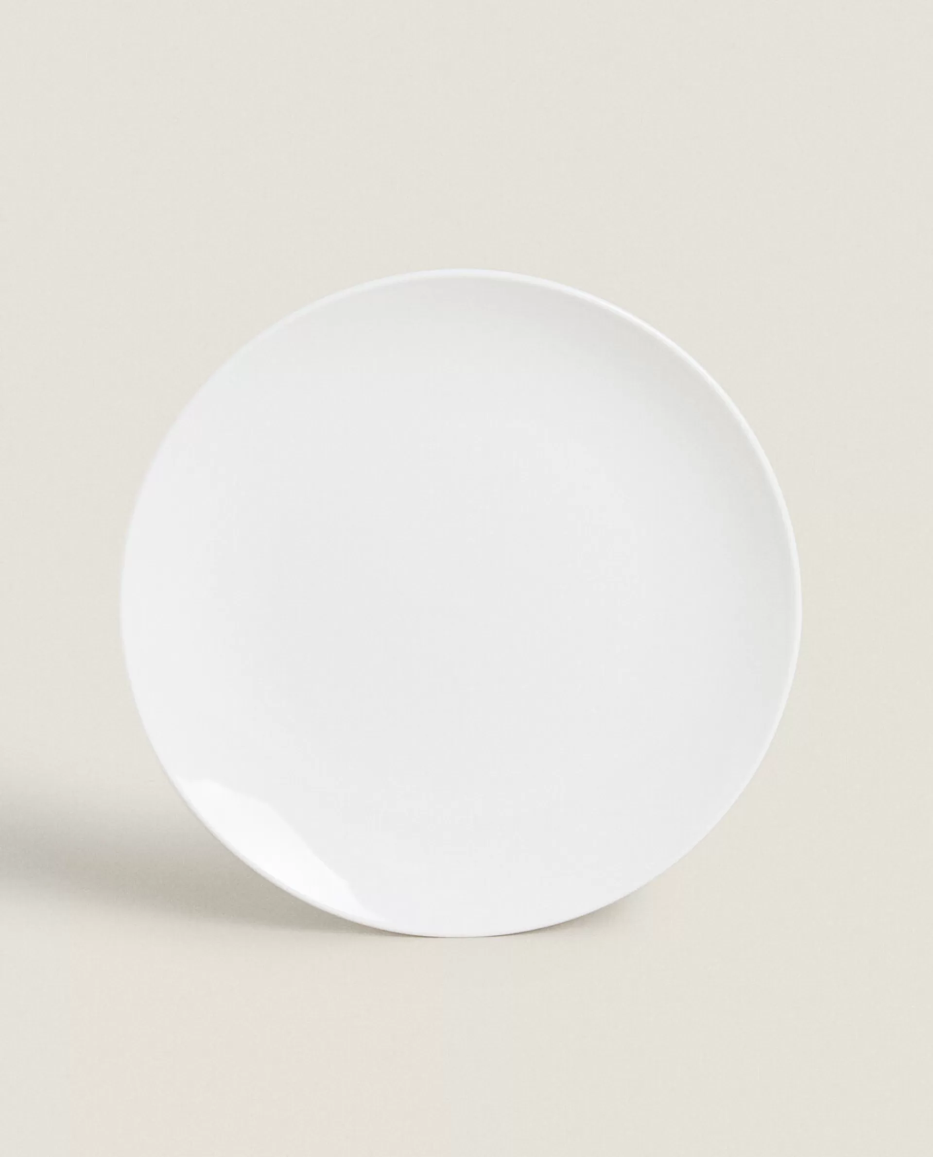 ZARA Home Stoneware Dinner Plate White Flash Sale