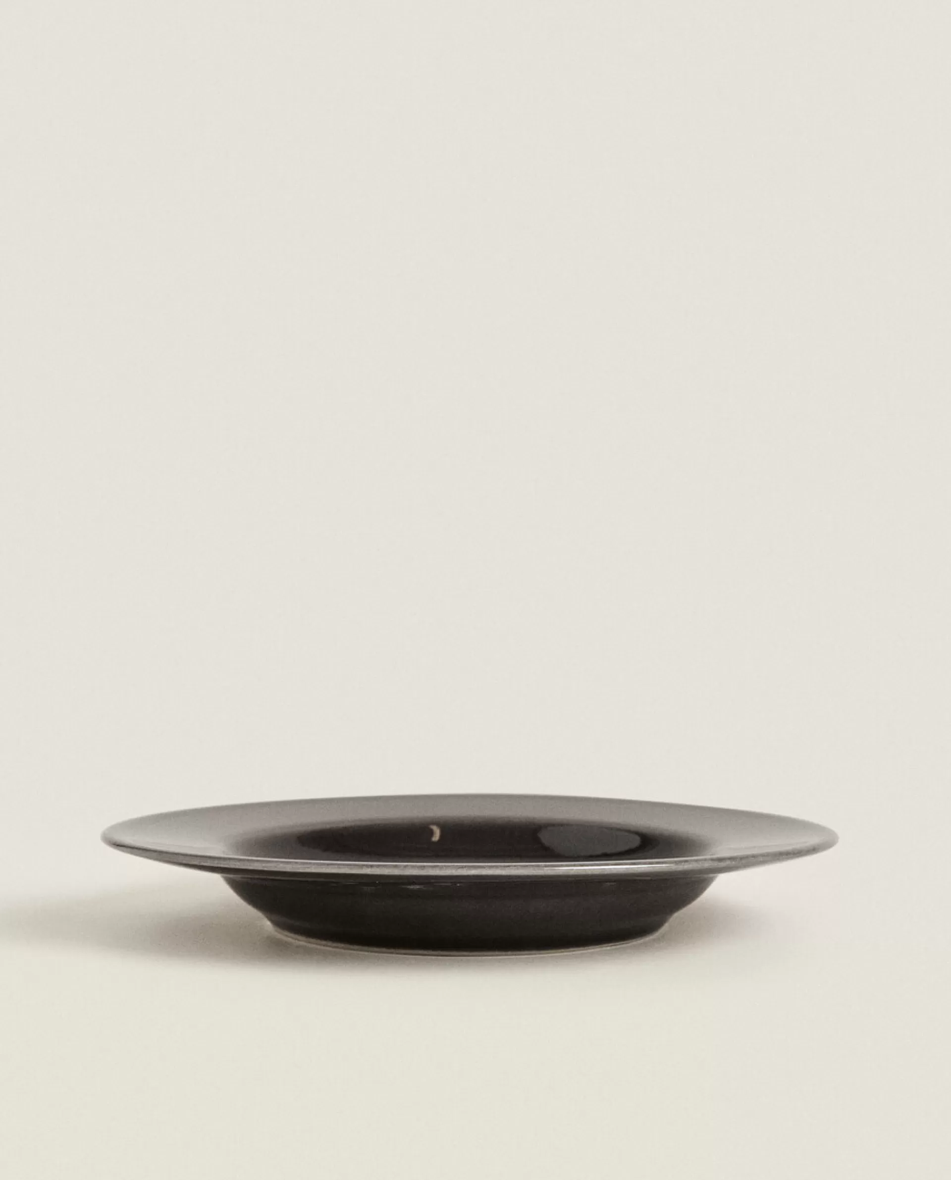 ZARA Home Stoneware Soup Plate Black Outlet