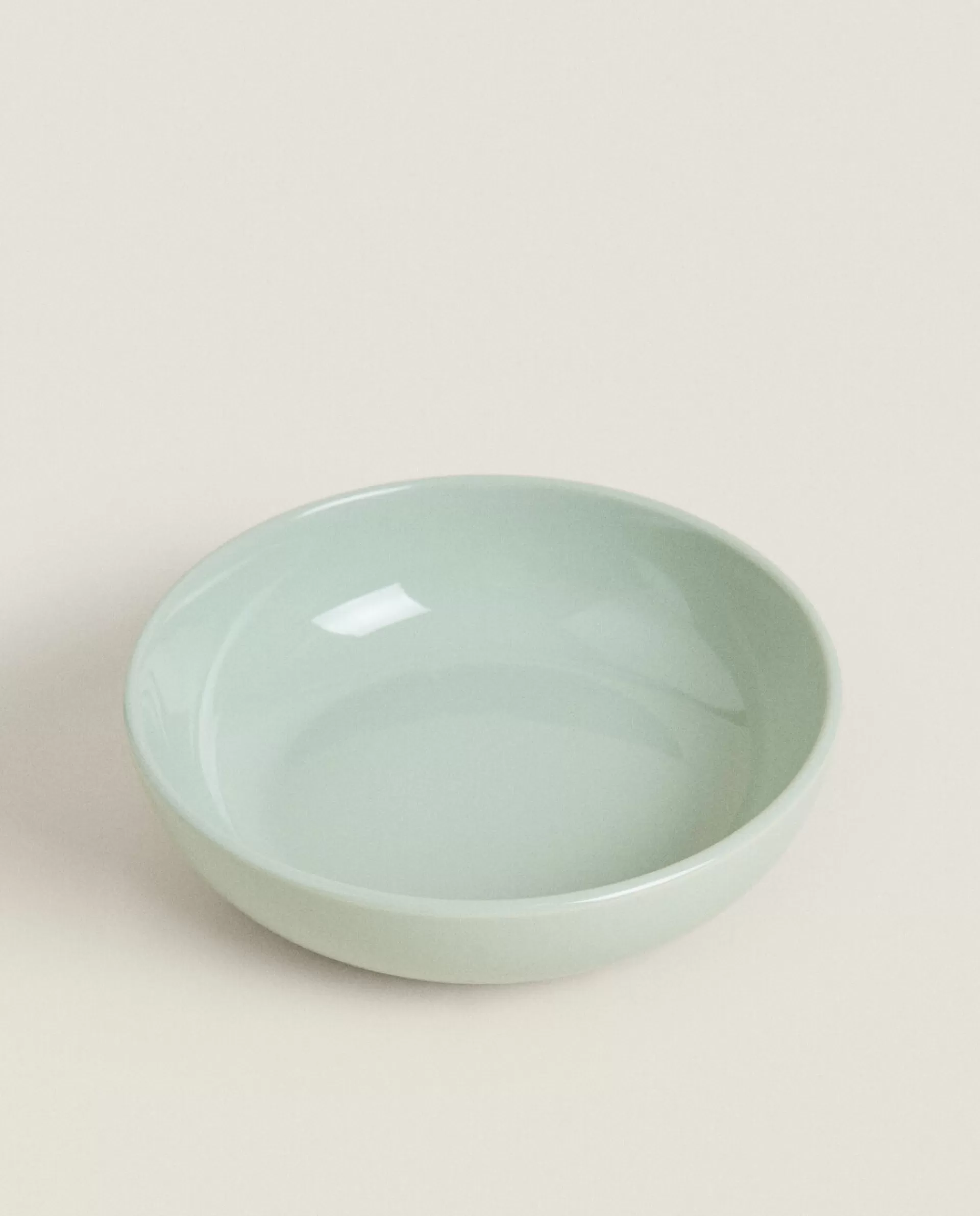ZARA Home Stoneware Soup Plate Green Best Sale