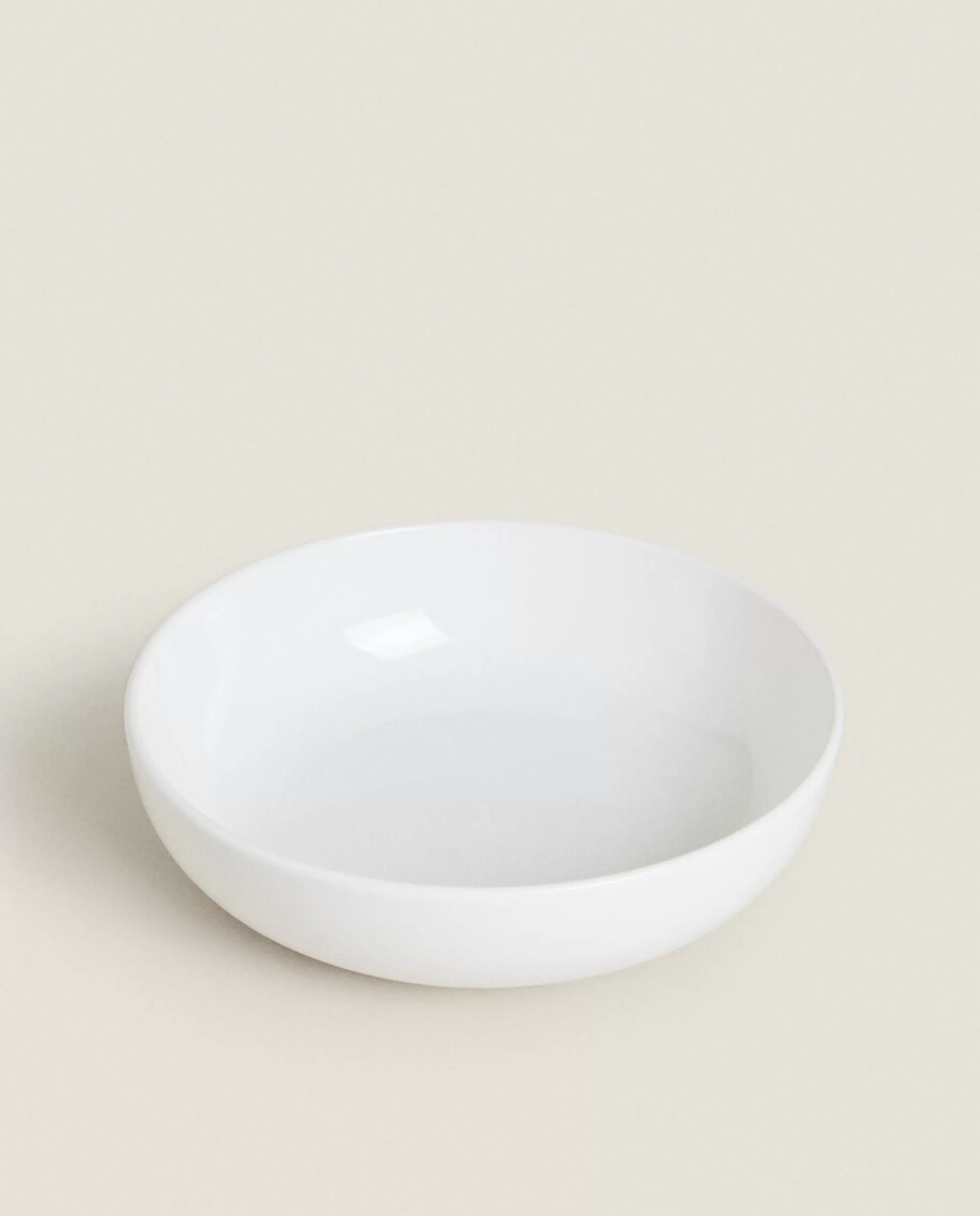 ZARA Home Stoneware Soup Plate White Outlet