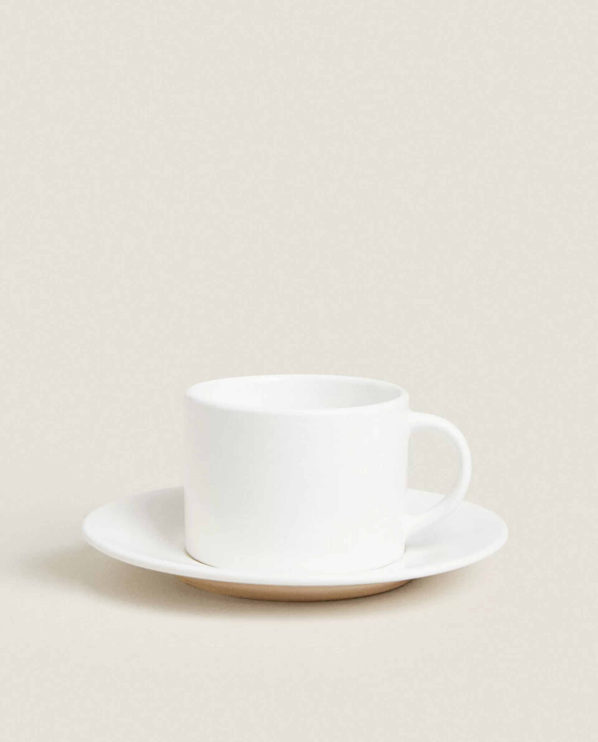 ZARA Home Stoneware Teacup White Discount