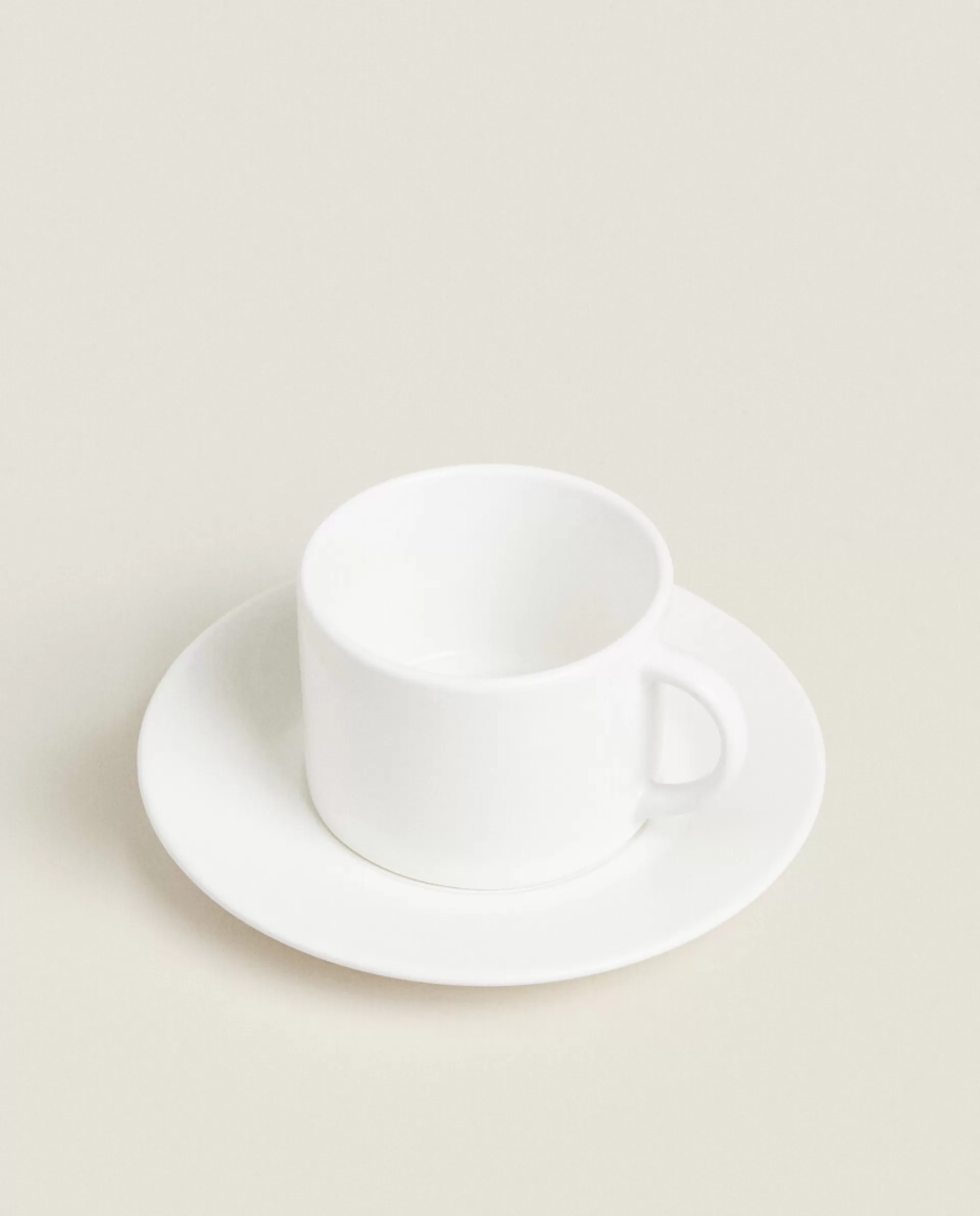 ZARA Home Stoneware Teacup White Discount