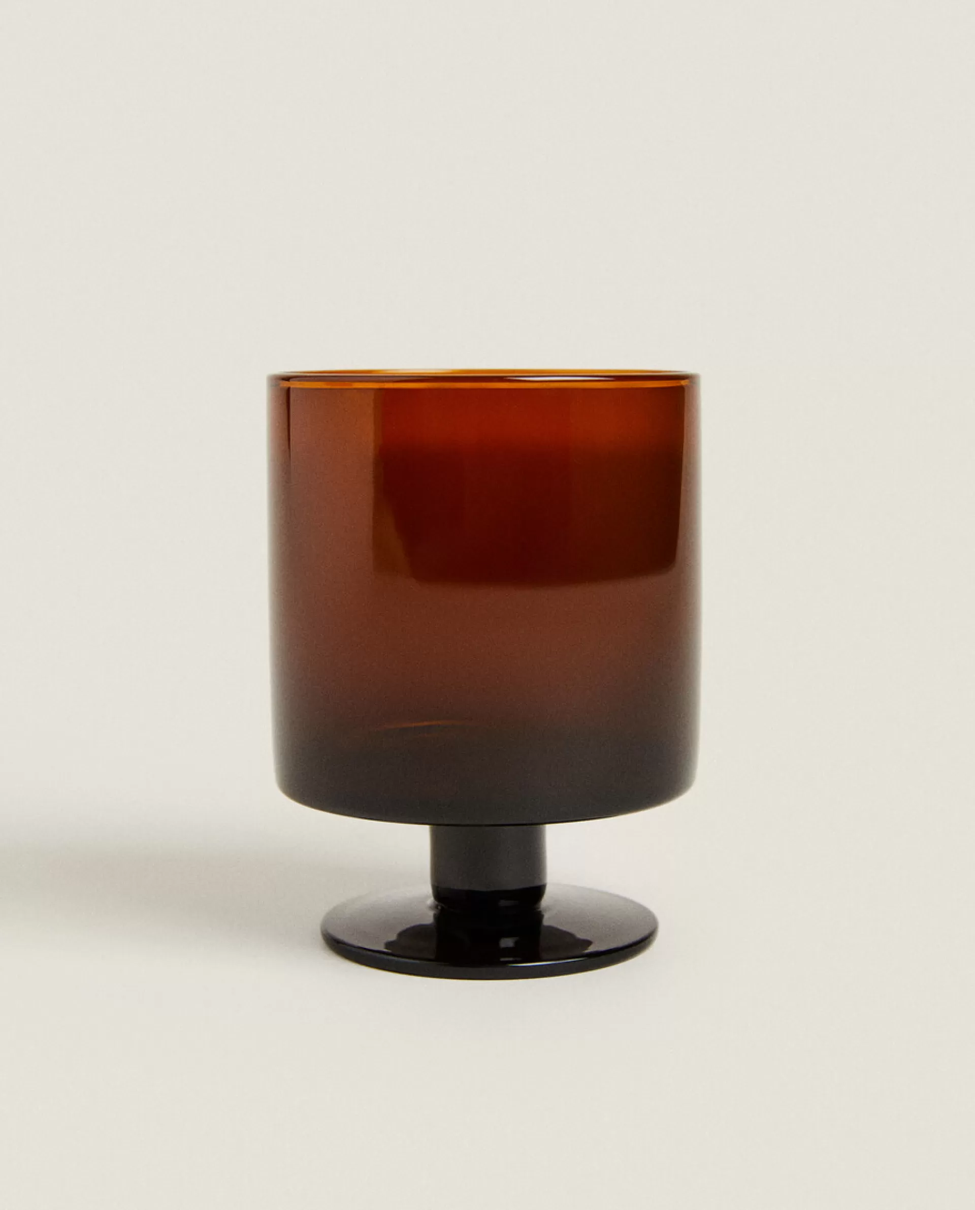ZARA Home Straight Glass Wine Glass Brown Hot
