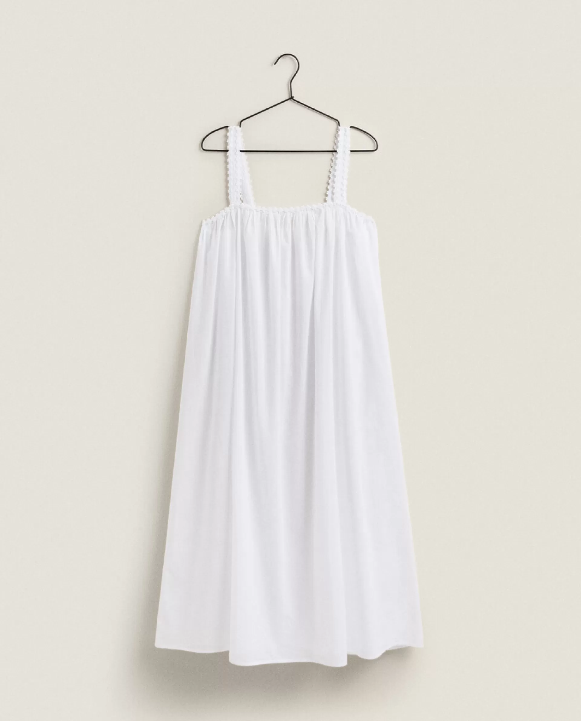 ZARA Home Strappy Nightgown White Flash Sale