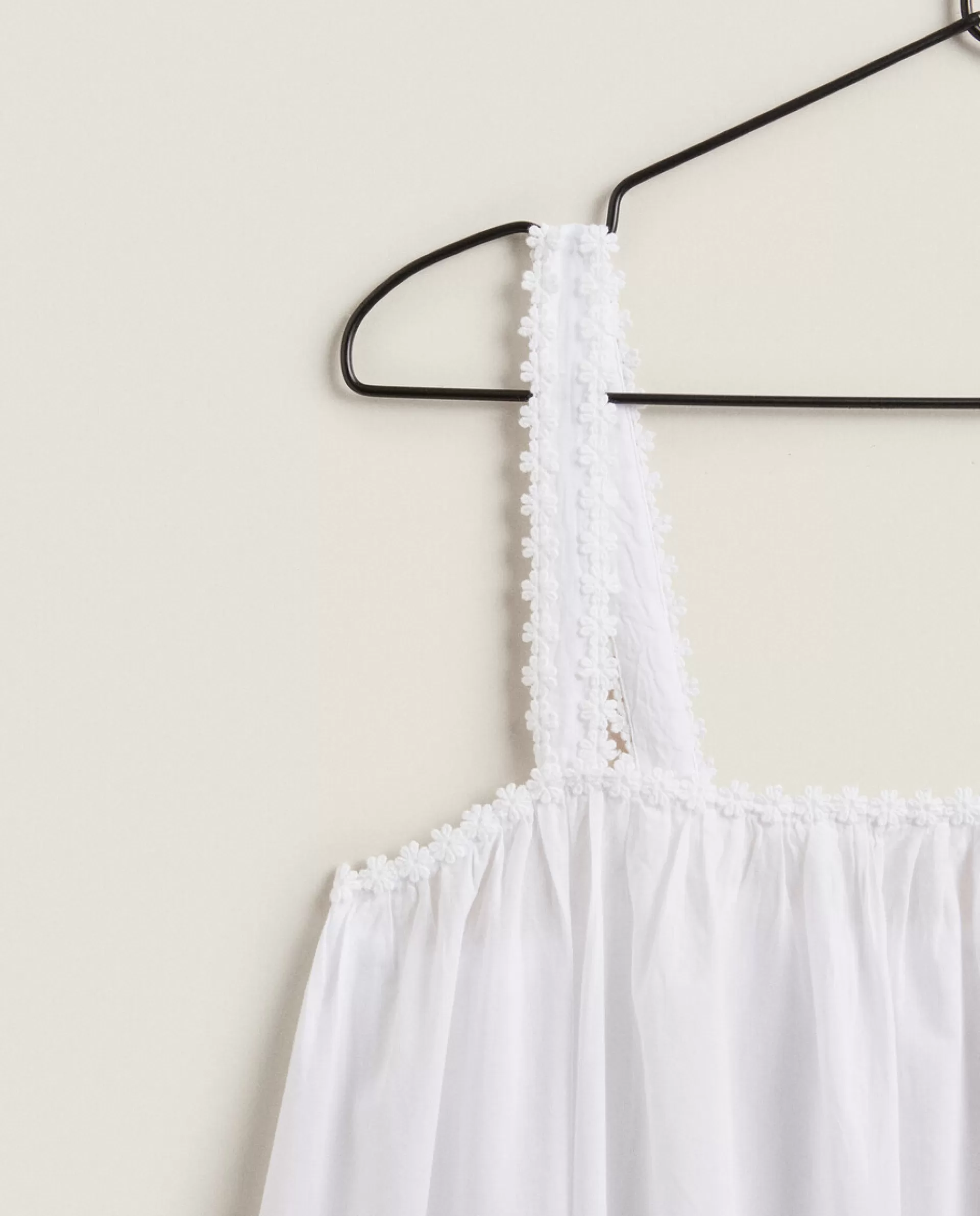 ZARA Home Strappy Nightgown White Flash Sale