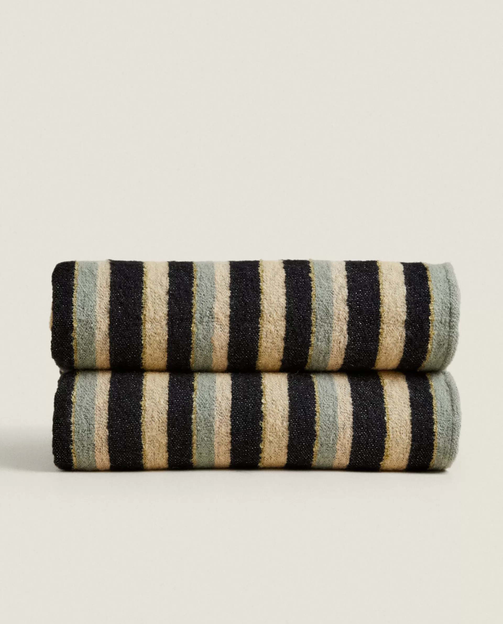 ZARA Home Striped Blanket Multicolour Best Sale