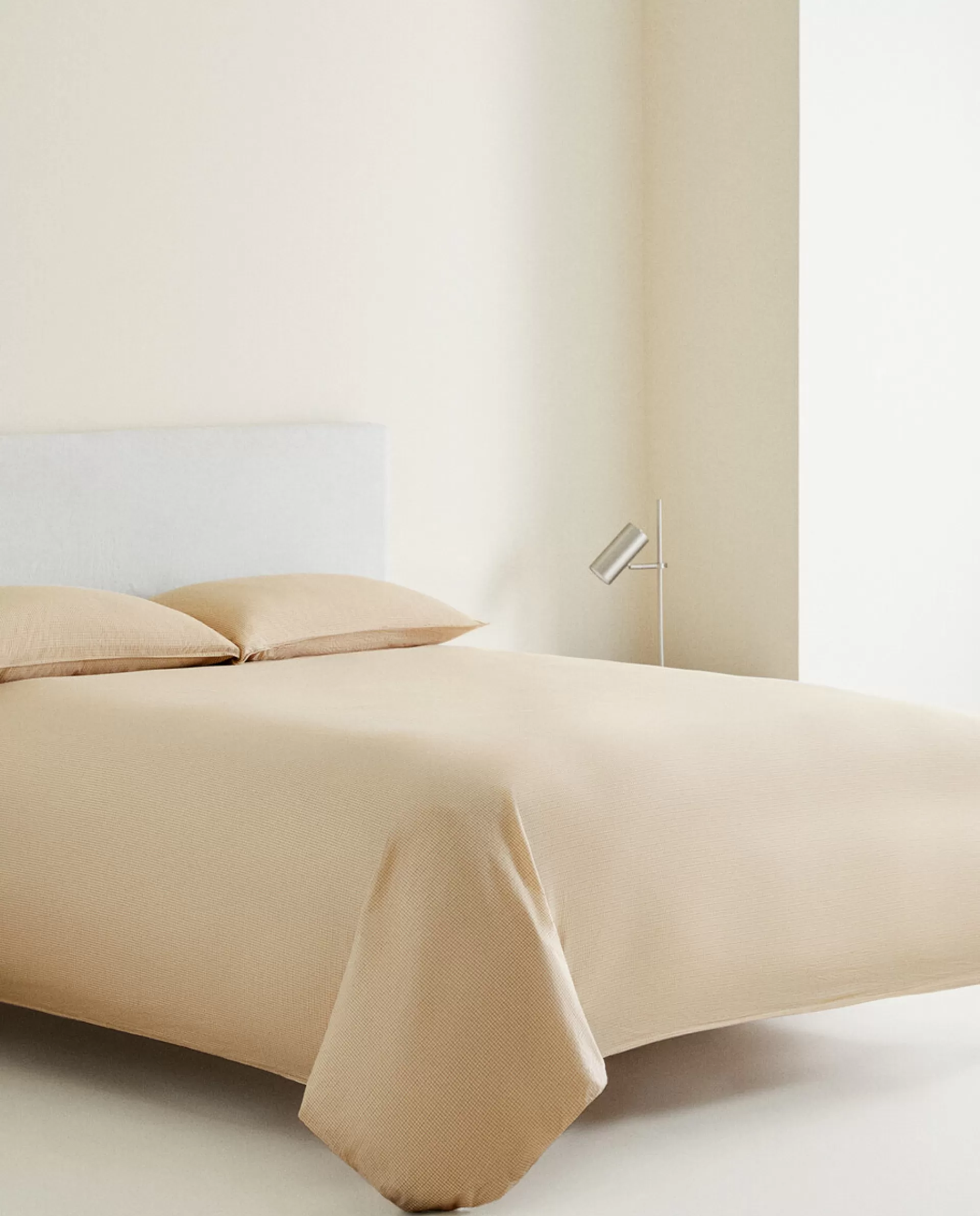 ZARA Home Striped Cotton Duvet Cover Sand Best