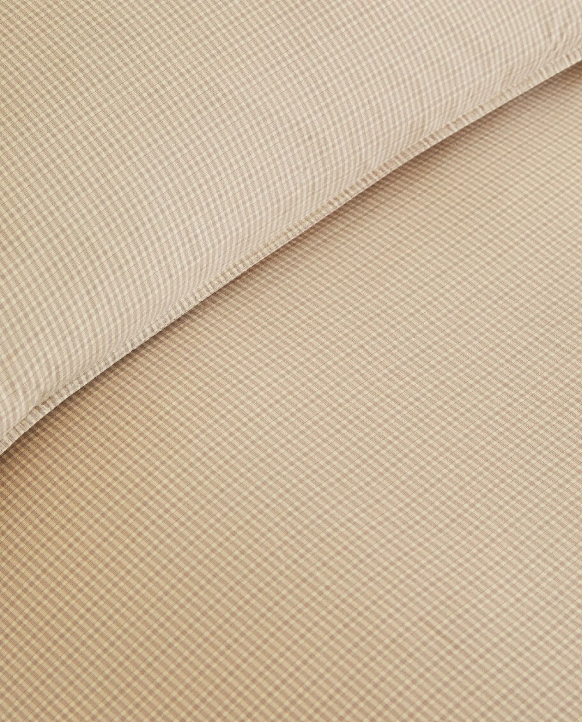 ZARA Home Striped Cotton Duvet Cover Sand Best