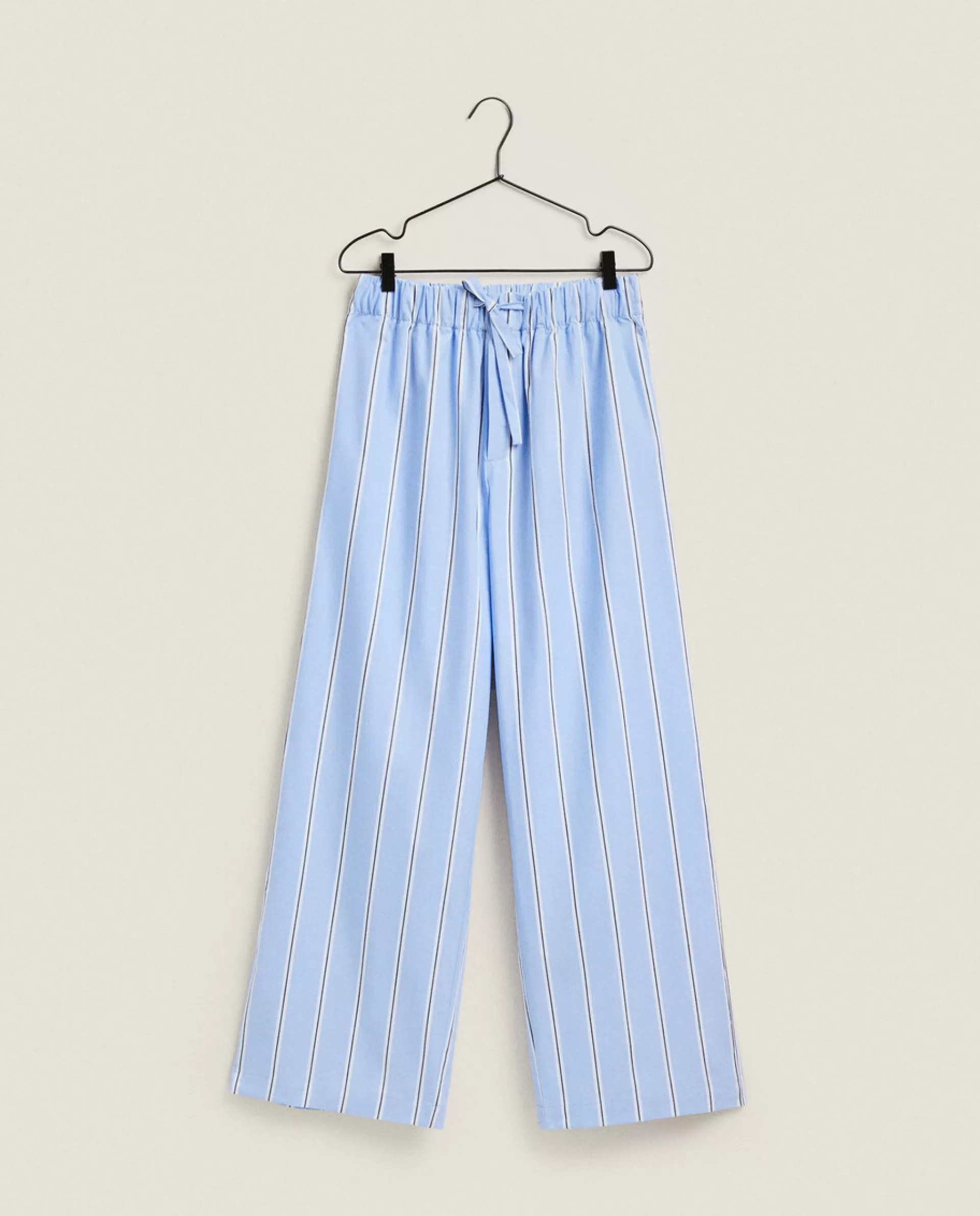 ZARA Home Striped Cotton Pants Blue Outlet